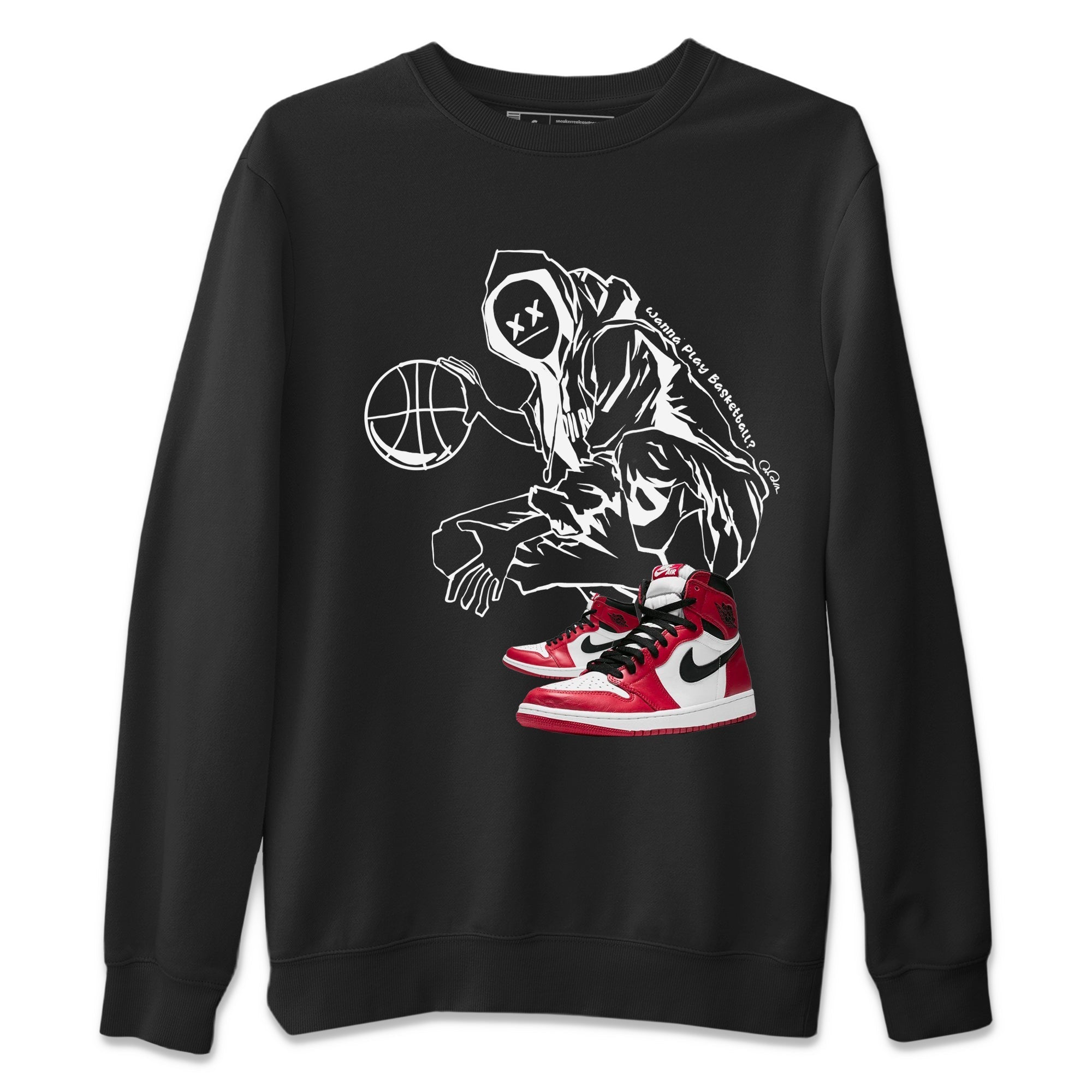 Wanna Play Basketball snkmatch Tee - Air Jordan 1 Chicago