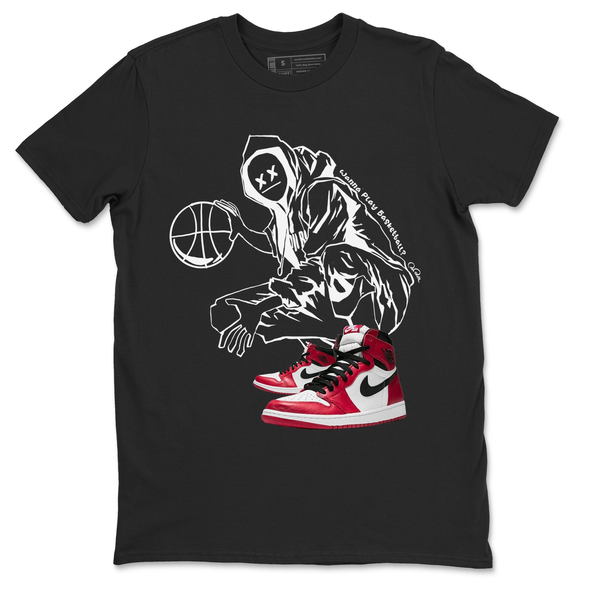 Wanna Play Basketball snkmatch Tee - Air Jordan 1 Chicago