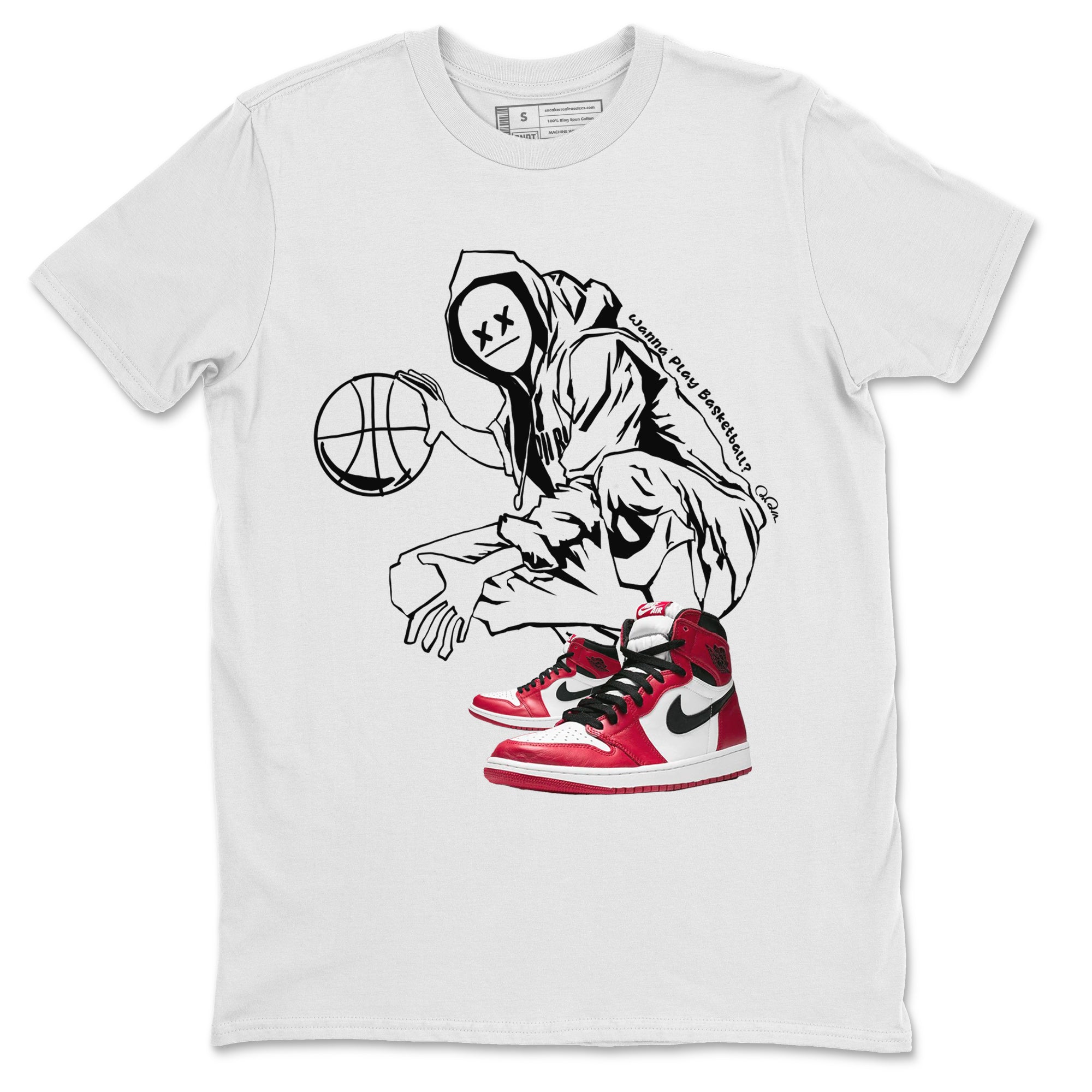 Wanna Play Basketball snkmatch Tee - Air Jordan 1 Chicago