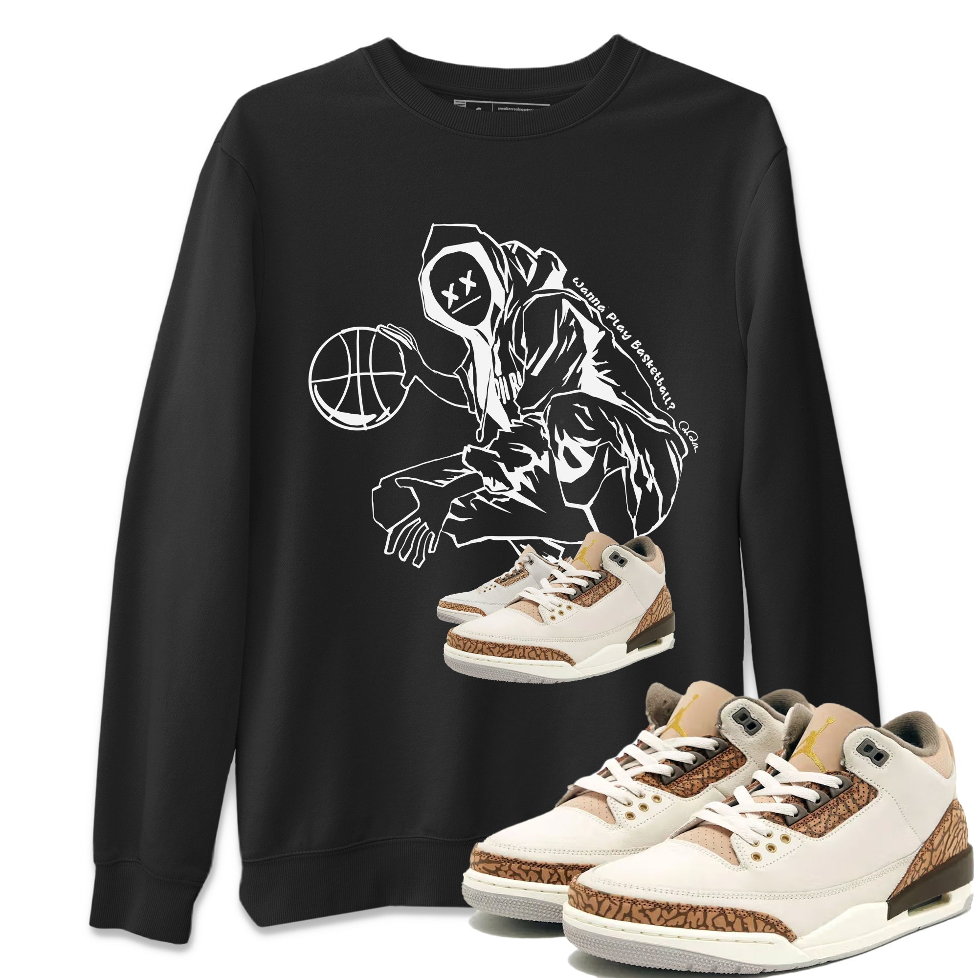 Wanna Play Basketball snkmatch Tee - Air Jordan 3 Palomino