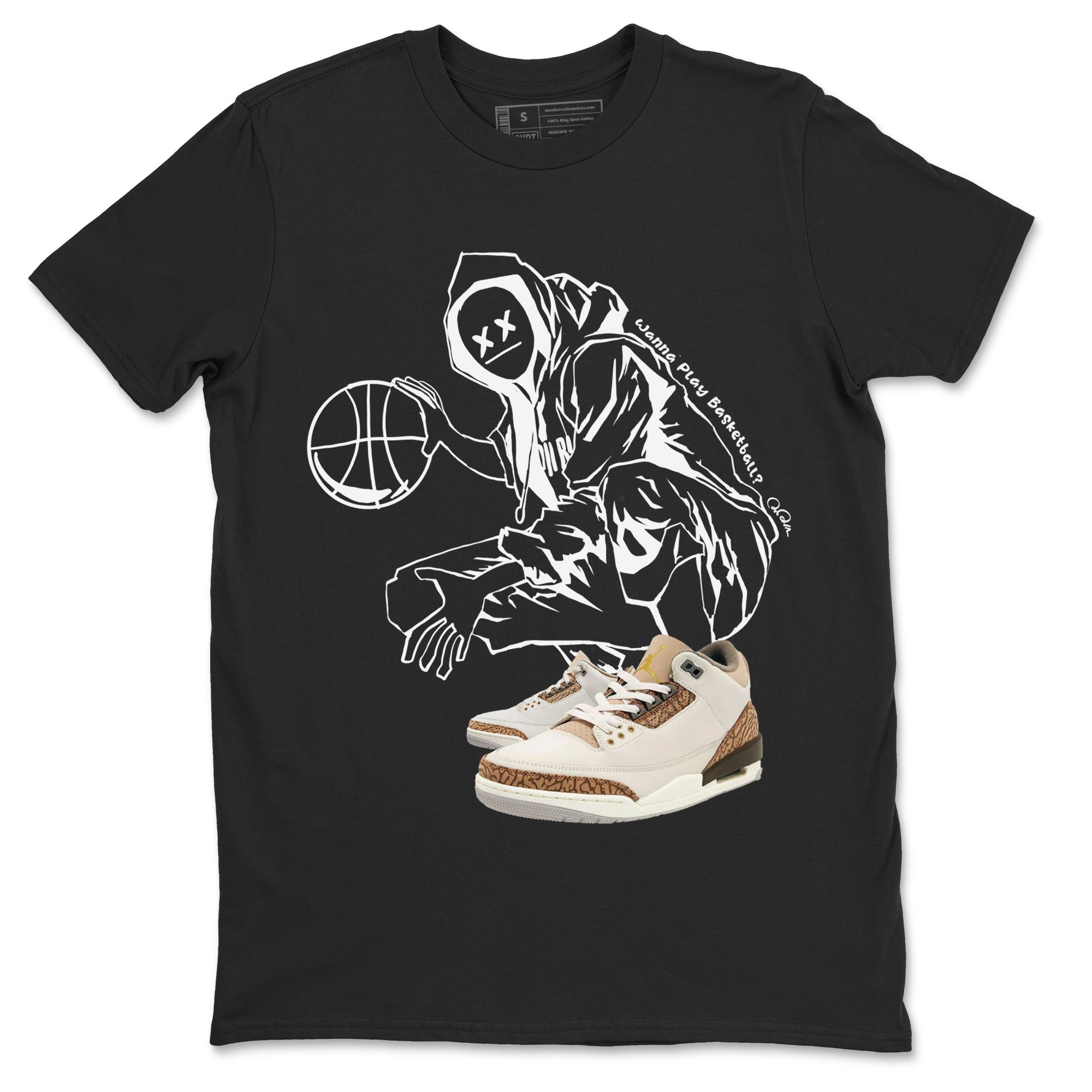 Wanna Play Basketball snkmatch Tee - Air Jordan 3 Palomino