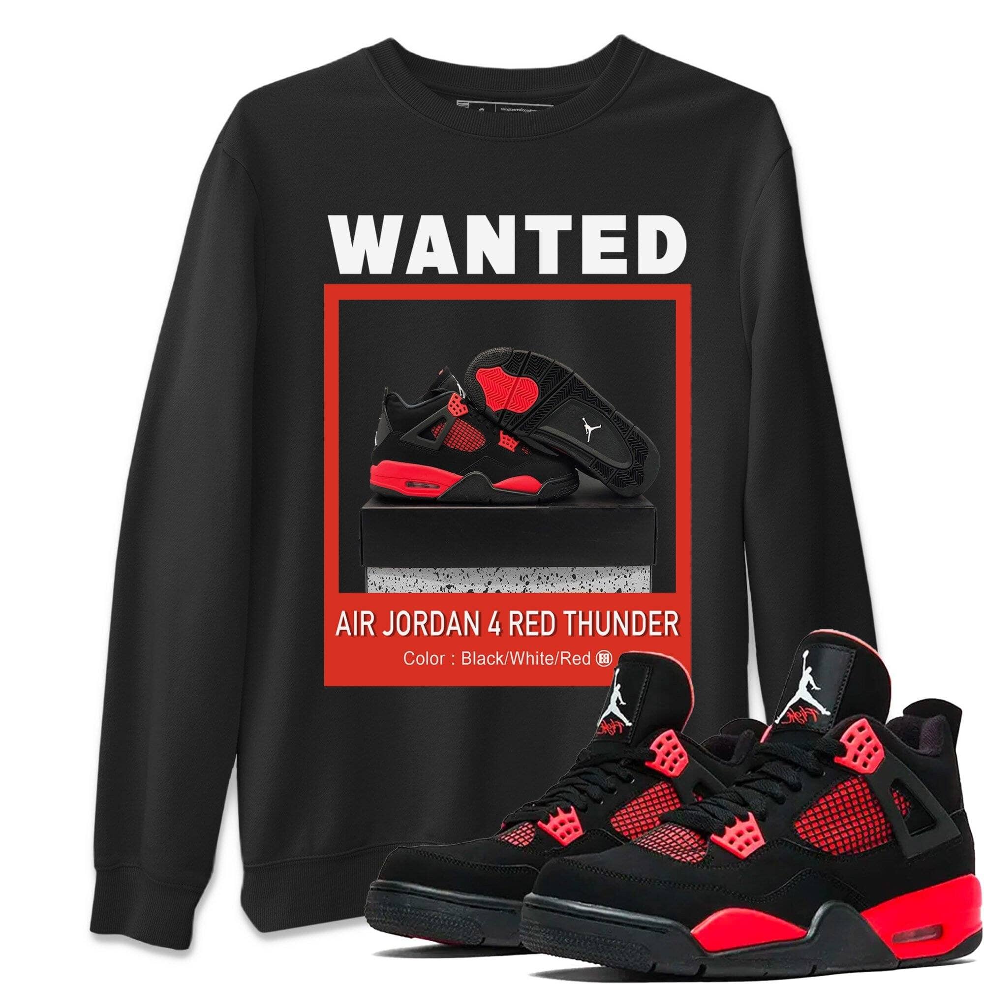 Wanted Unisex Tops - Air Jordan 4 Red Thunder