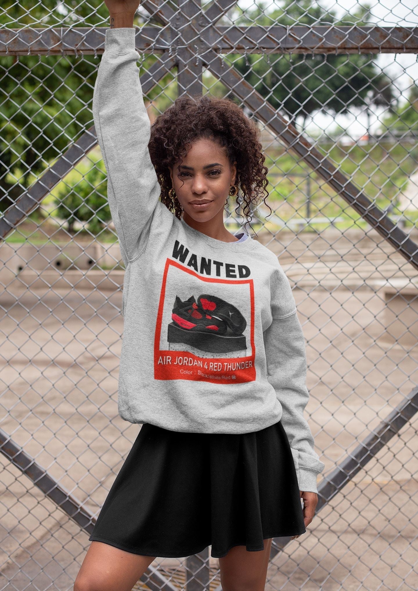 Wanted Unisex Tops - Air Jordan 4 Red Thunder