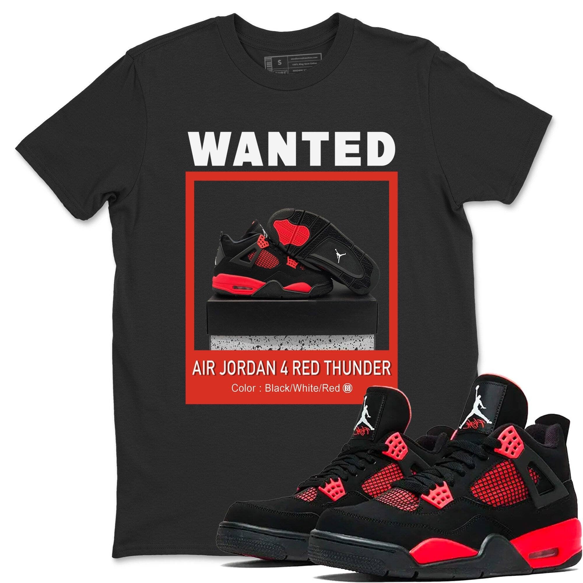 Wanted Unisex Tops - Air Jordan 4 Red Thunder