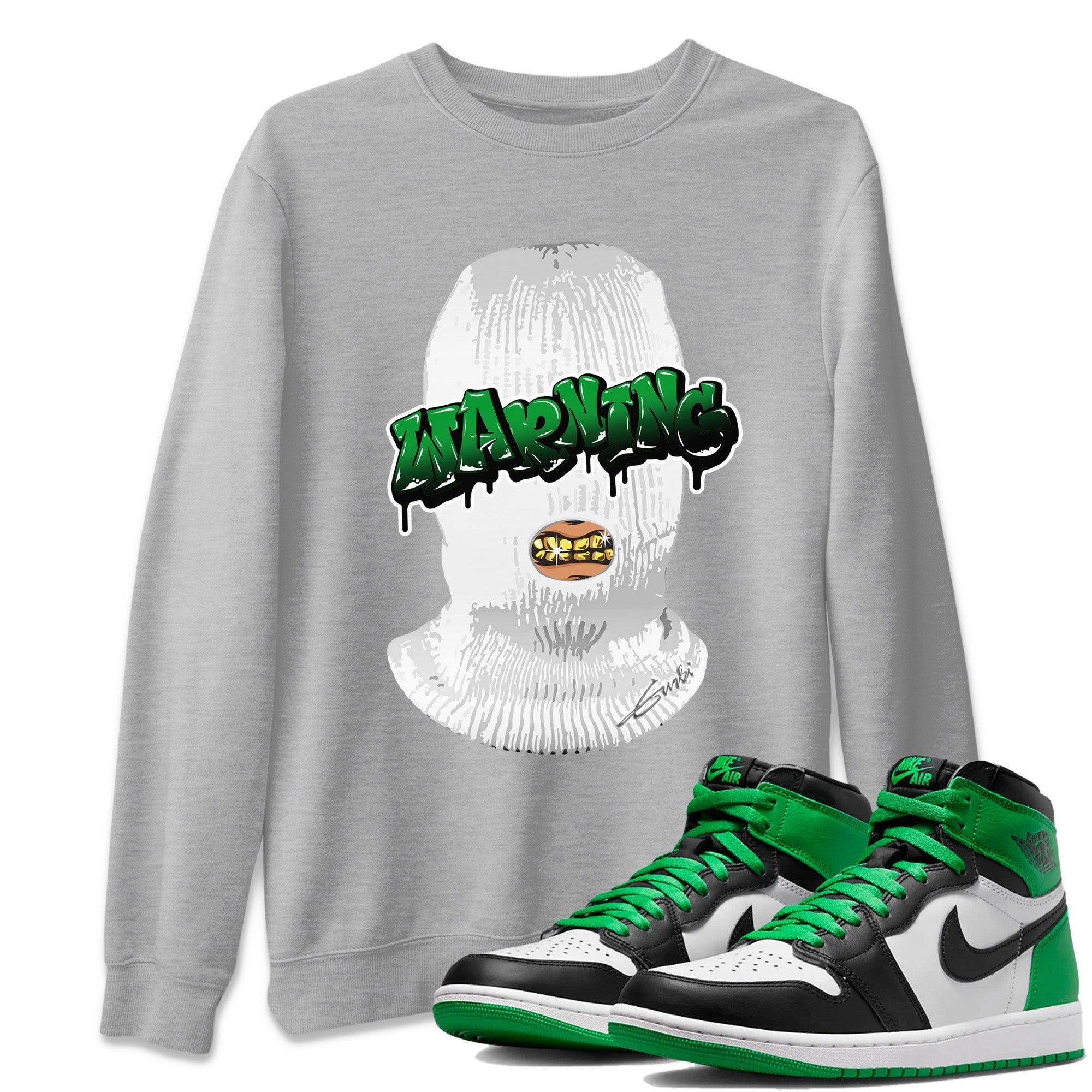 Warning Unisex Tops - Air Jordan 1 Celtics
