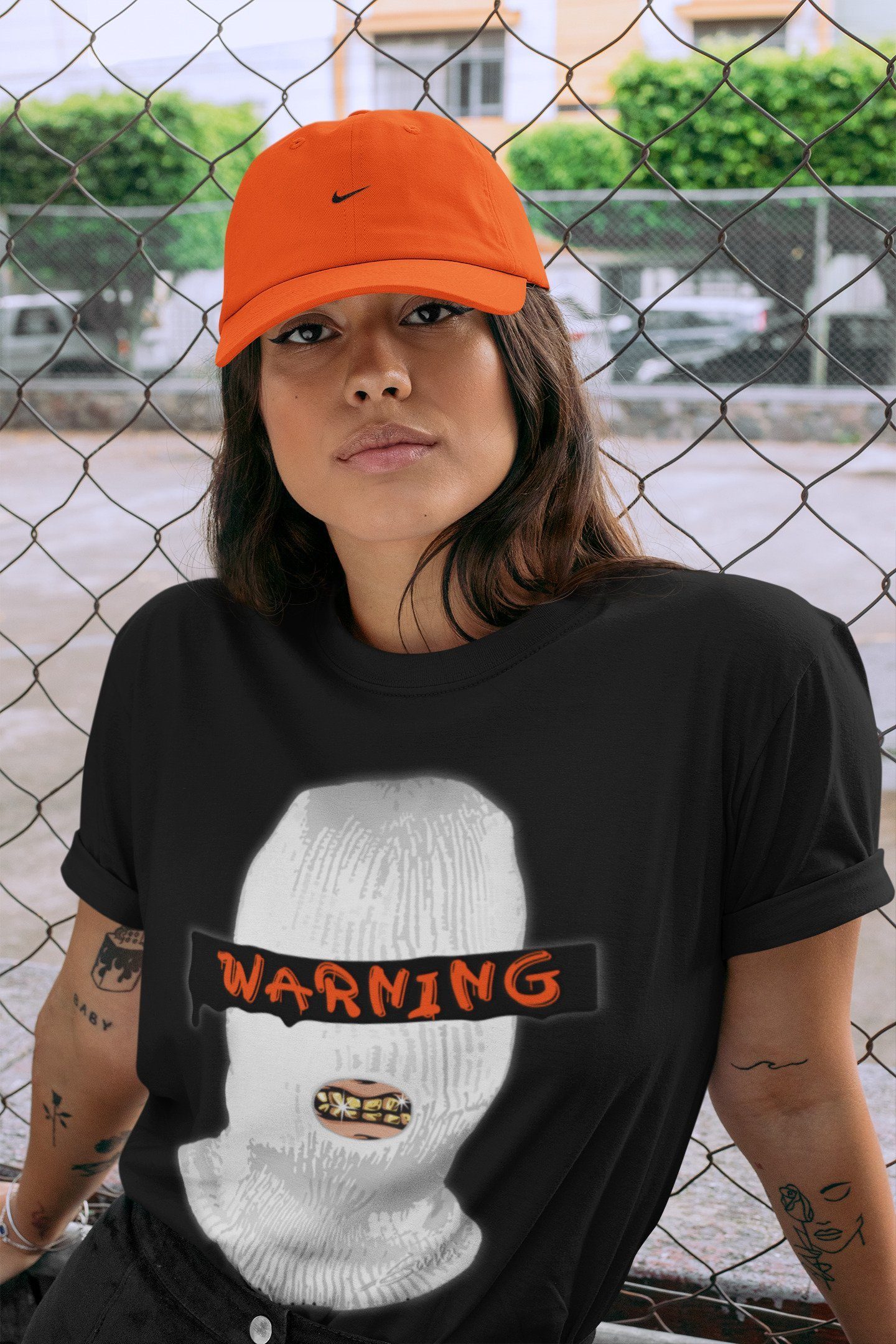 Warning Unisex Tops - Air Jordan 1 Electro Orange