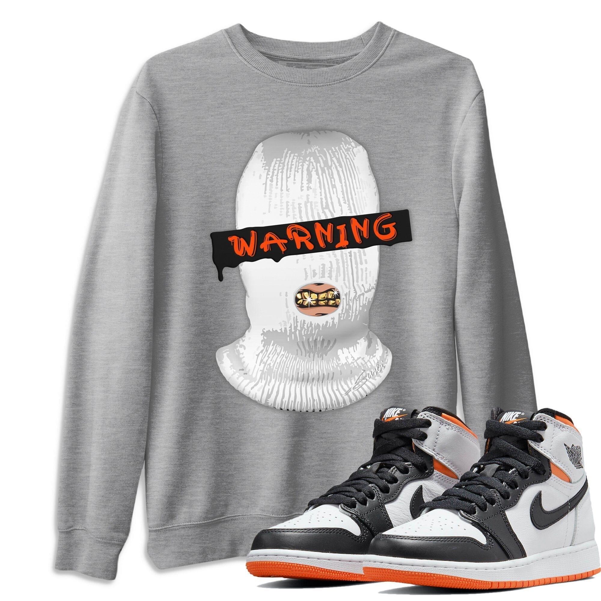 Warning Unisex Tops - Air Jordan 1 Electro Orange