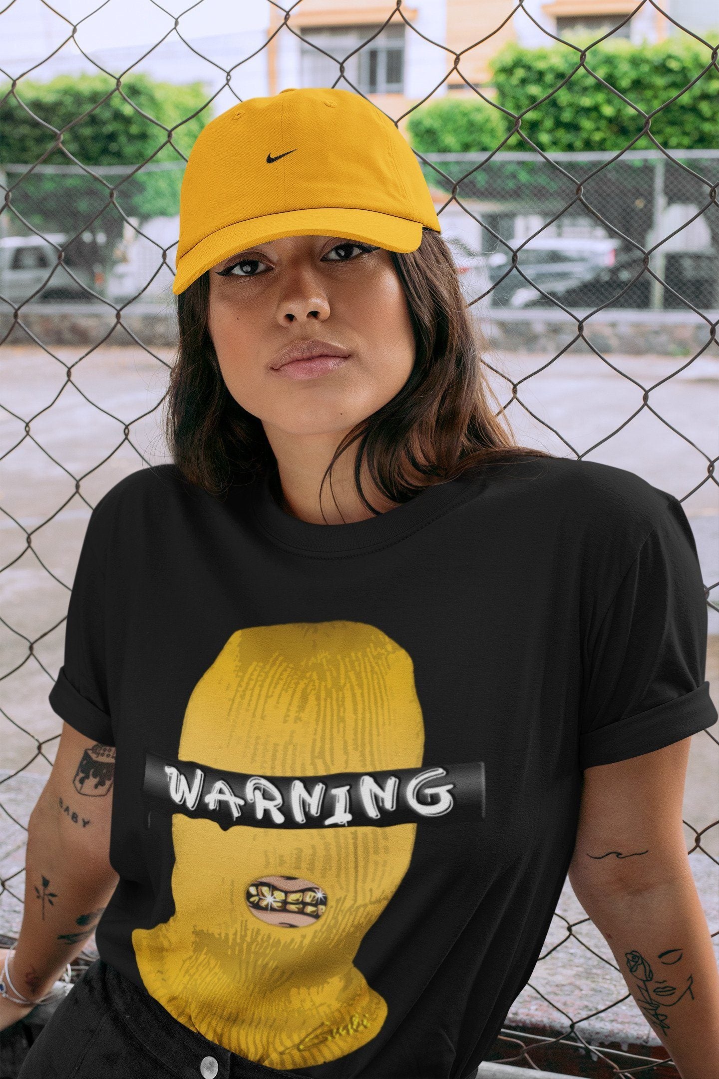 Warning Unisex Tops - Air Jordan 1 Pollen