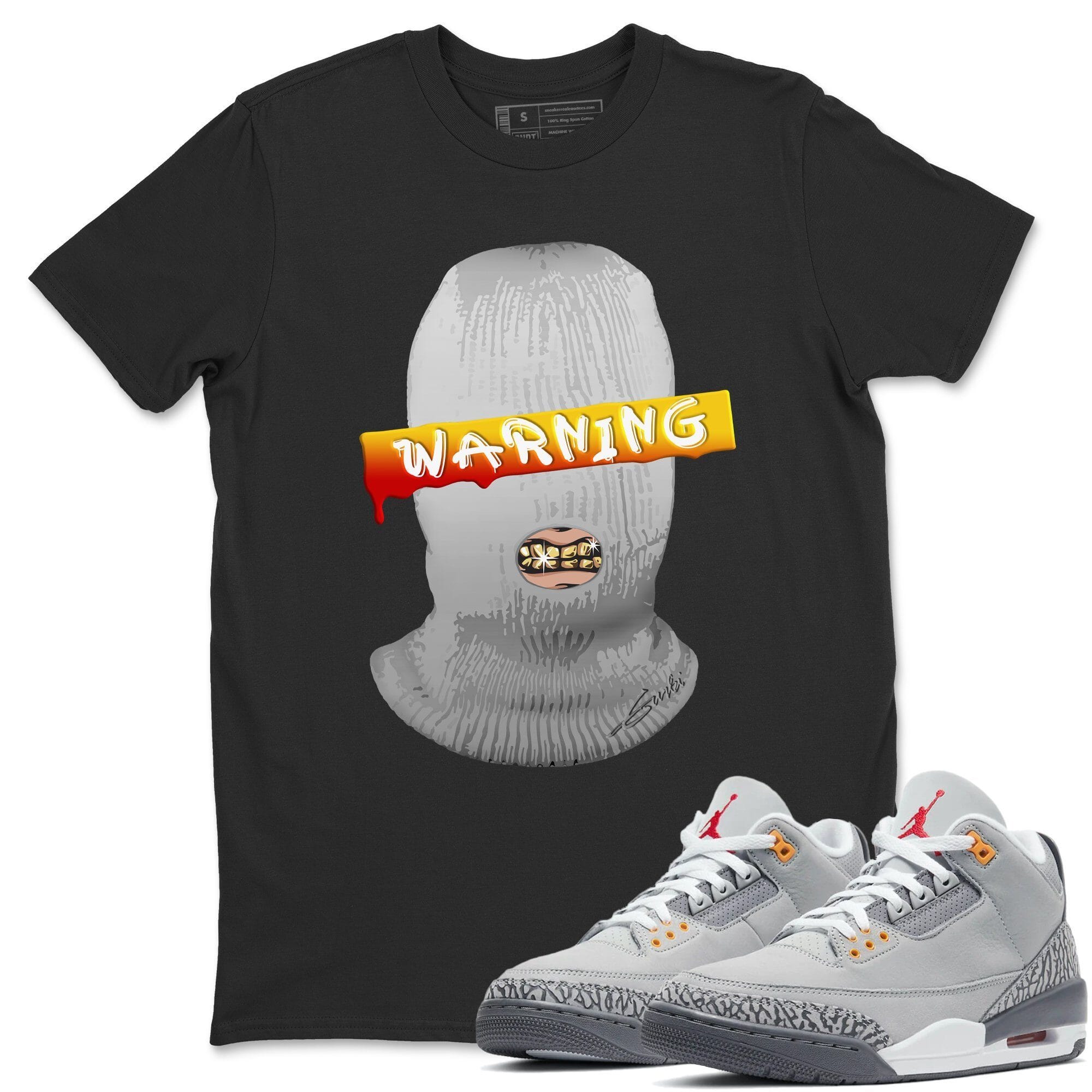 Warning Unisex Tops - Air Jordan 3 Cool Grey