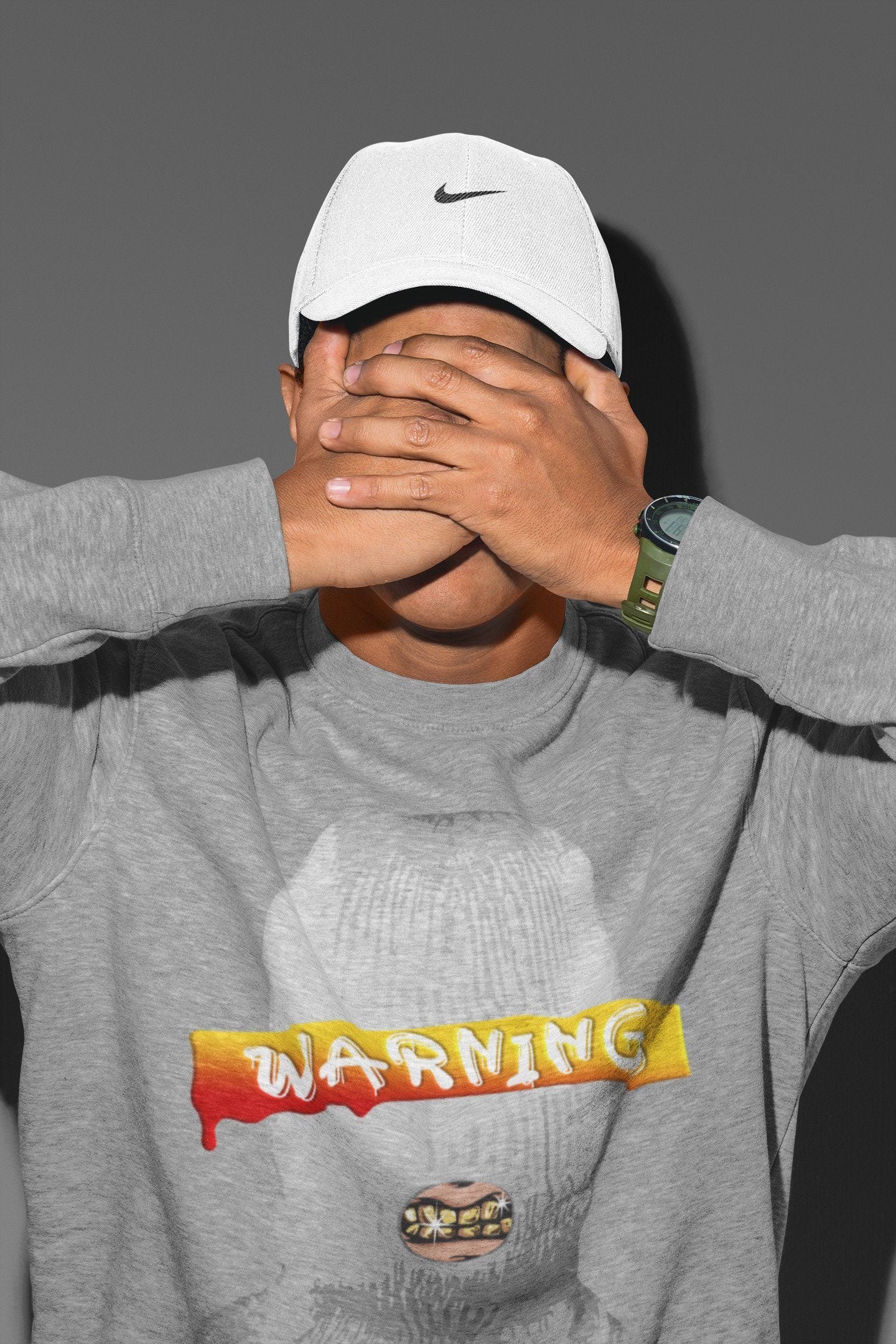 Warning Unisex Tops - Air Jordan 3 Cool Grey
