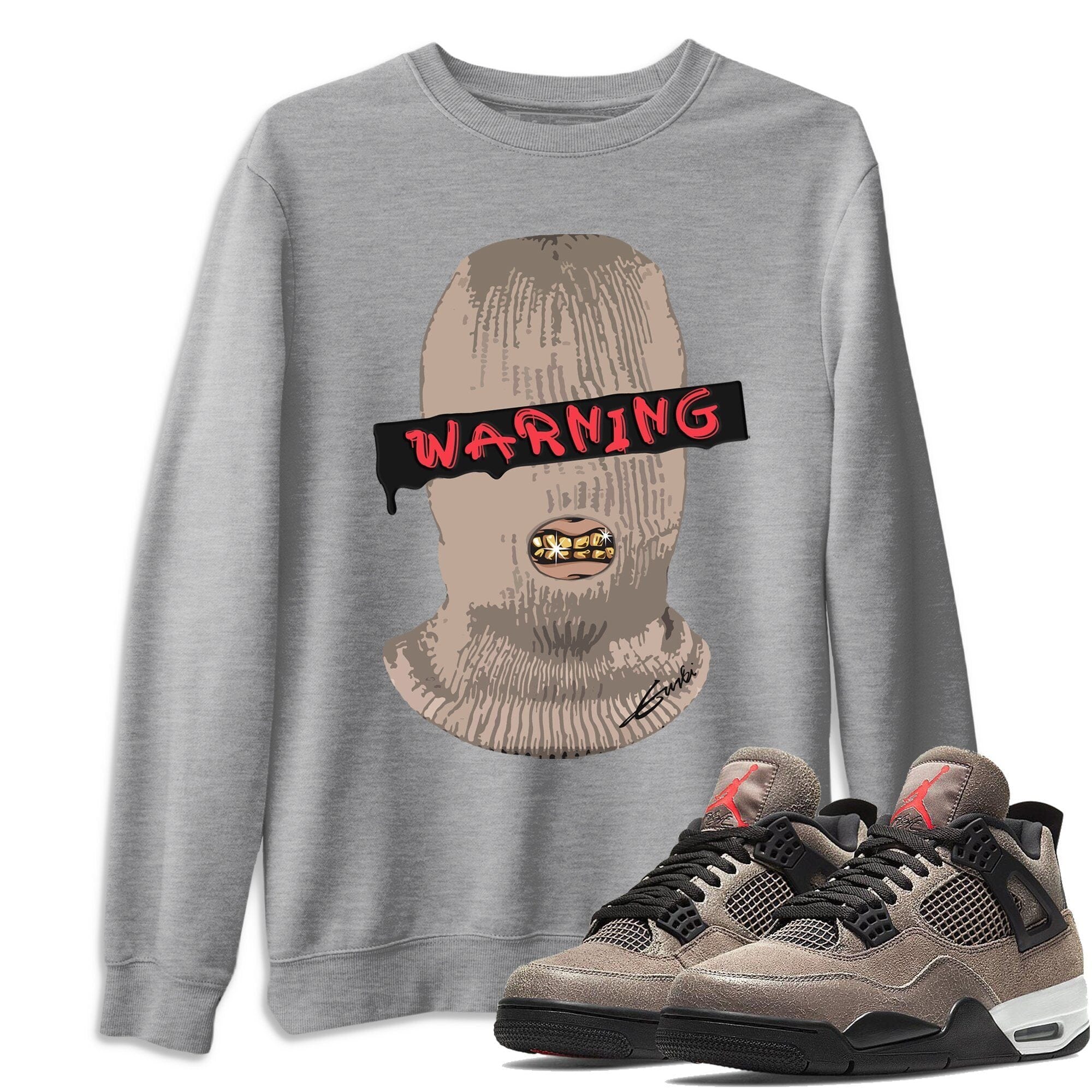 Warning Unisex Tops - Air Jordan 4 Taupe Haze
