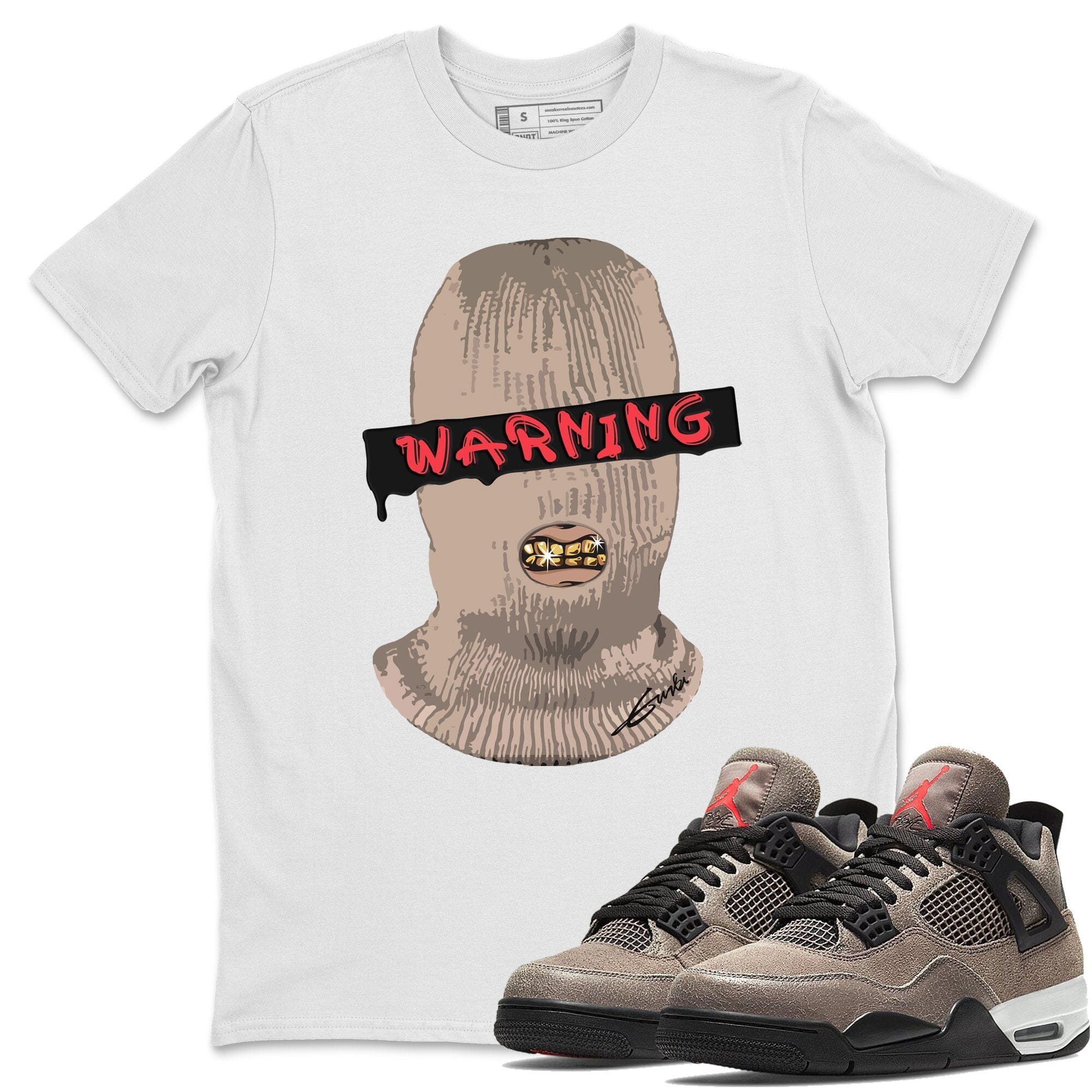 Warning Unisex Tops - Air Jordan 4 Taupe Haze