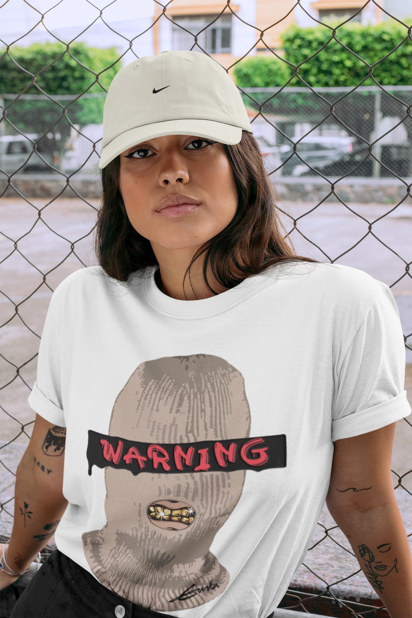 Warning Unisex Tops - Air Jordan 4 Taupe Haze