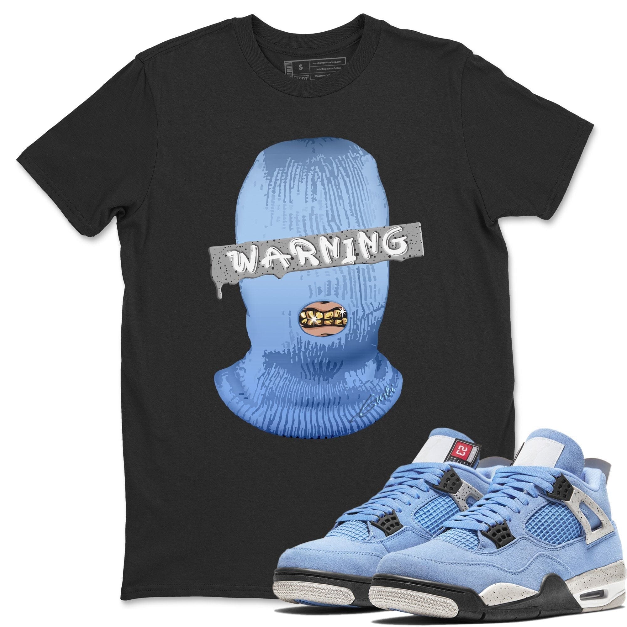 Warning Unisex Tops - Air Jordan 4 University Blue