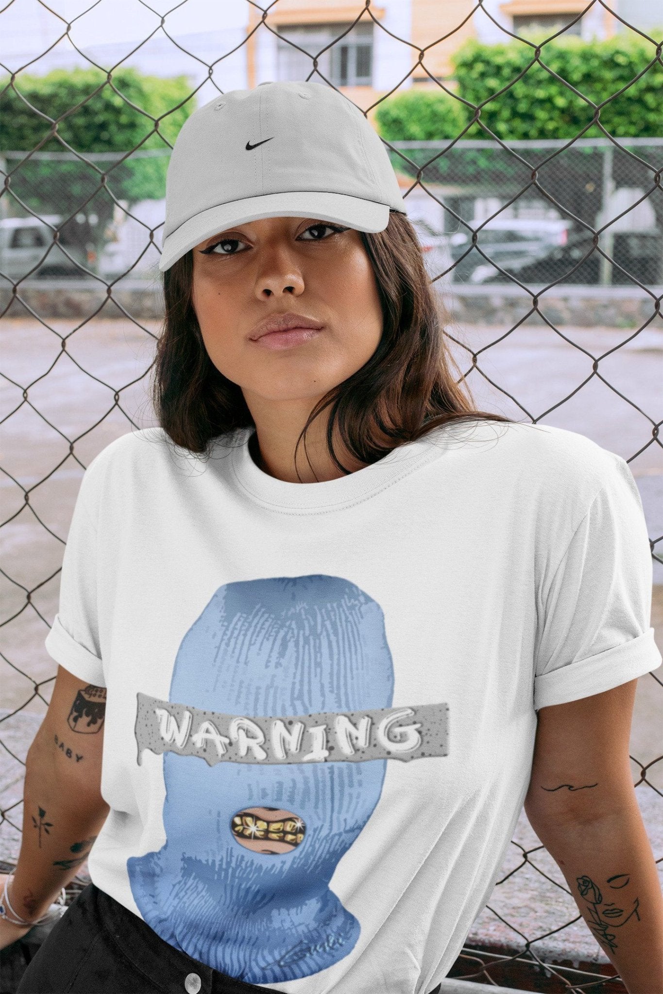 Warning Unisex Tops - Air Jordan 4 University Blue