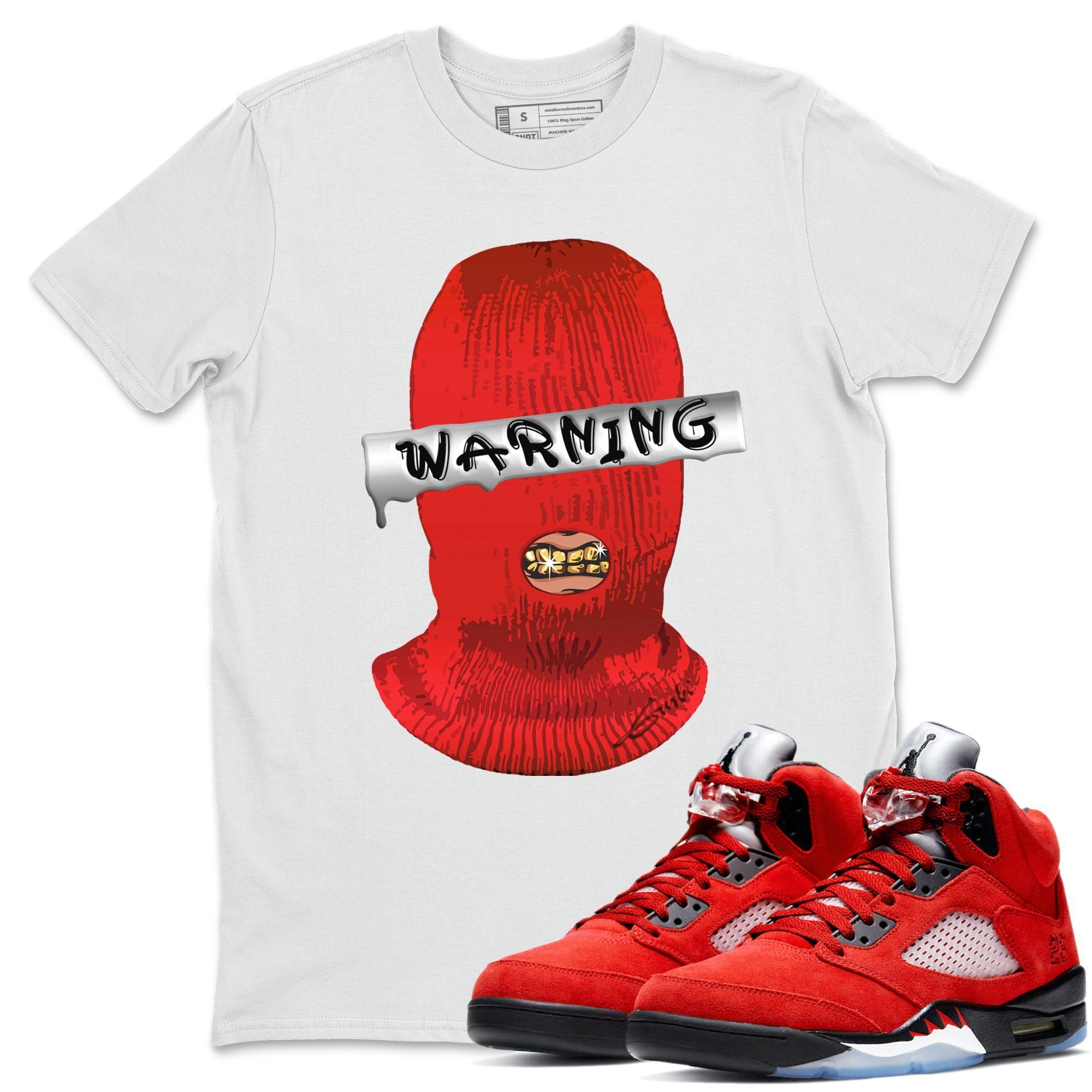 Warning Unisex Tops - Air Jordan 5 Raging Bull