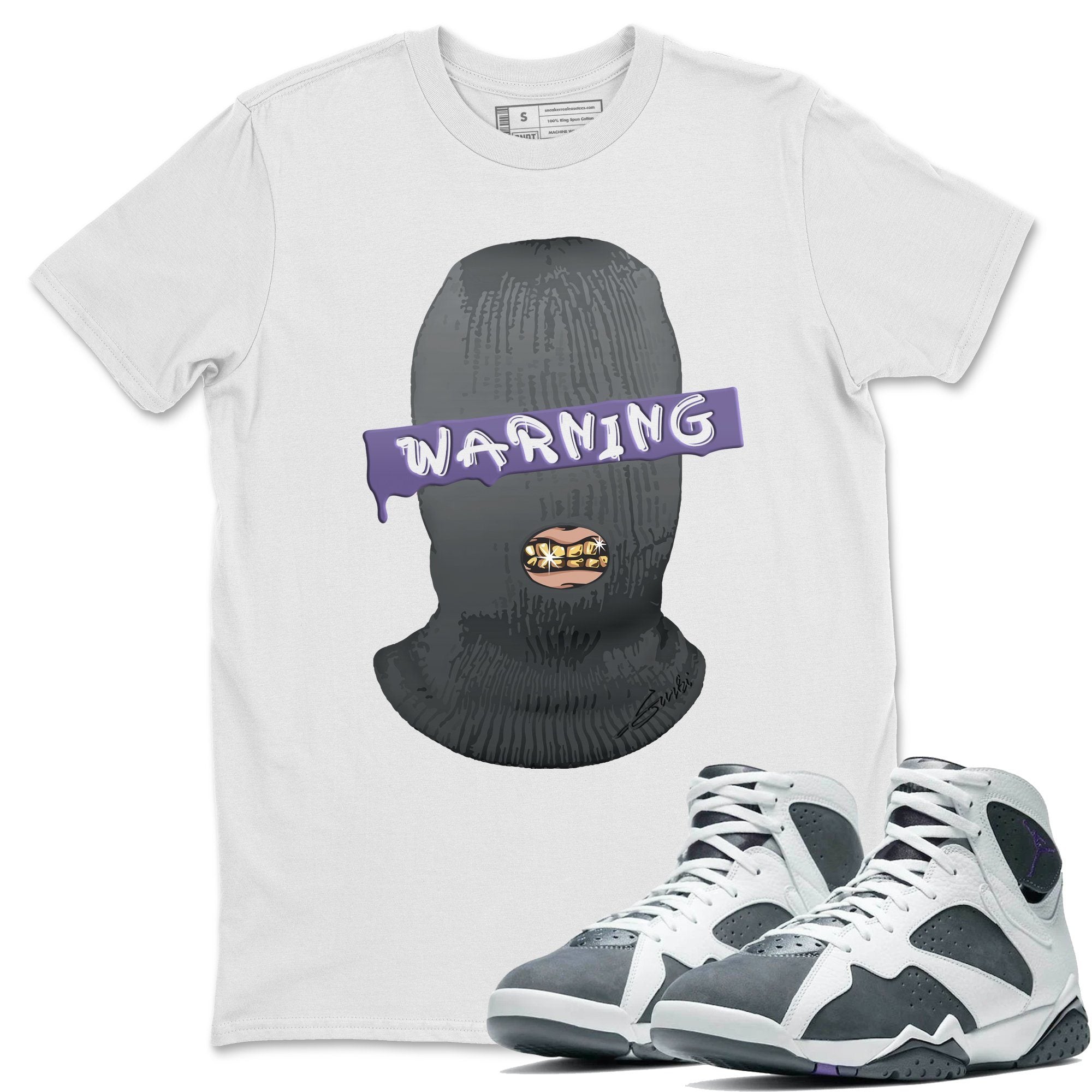 Warning Unisex Tops - Air Jordan 7 Flint
