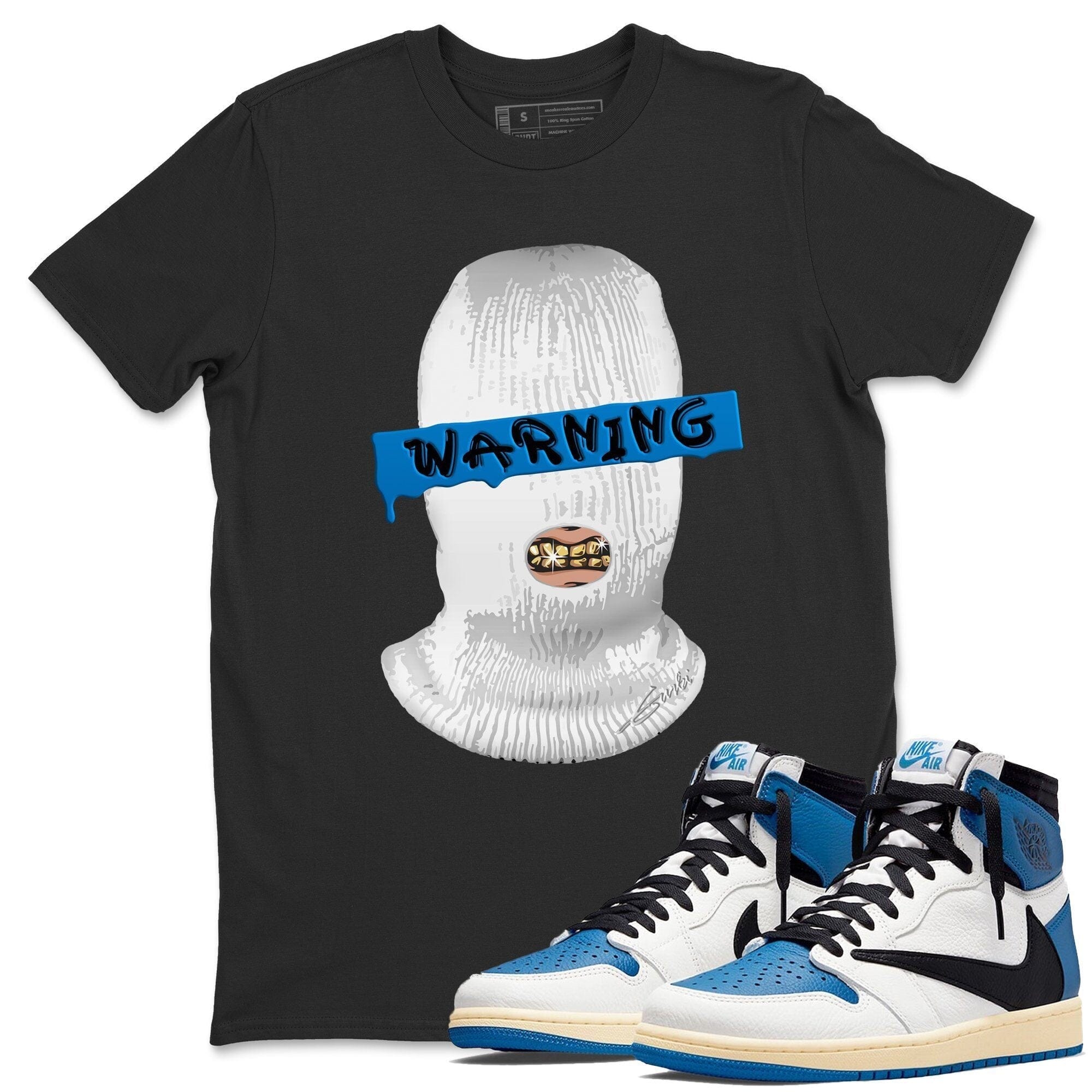 Warning Unisex Tops - Air Jordan 1 Travis Scott Fragment