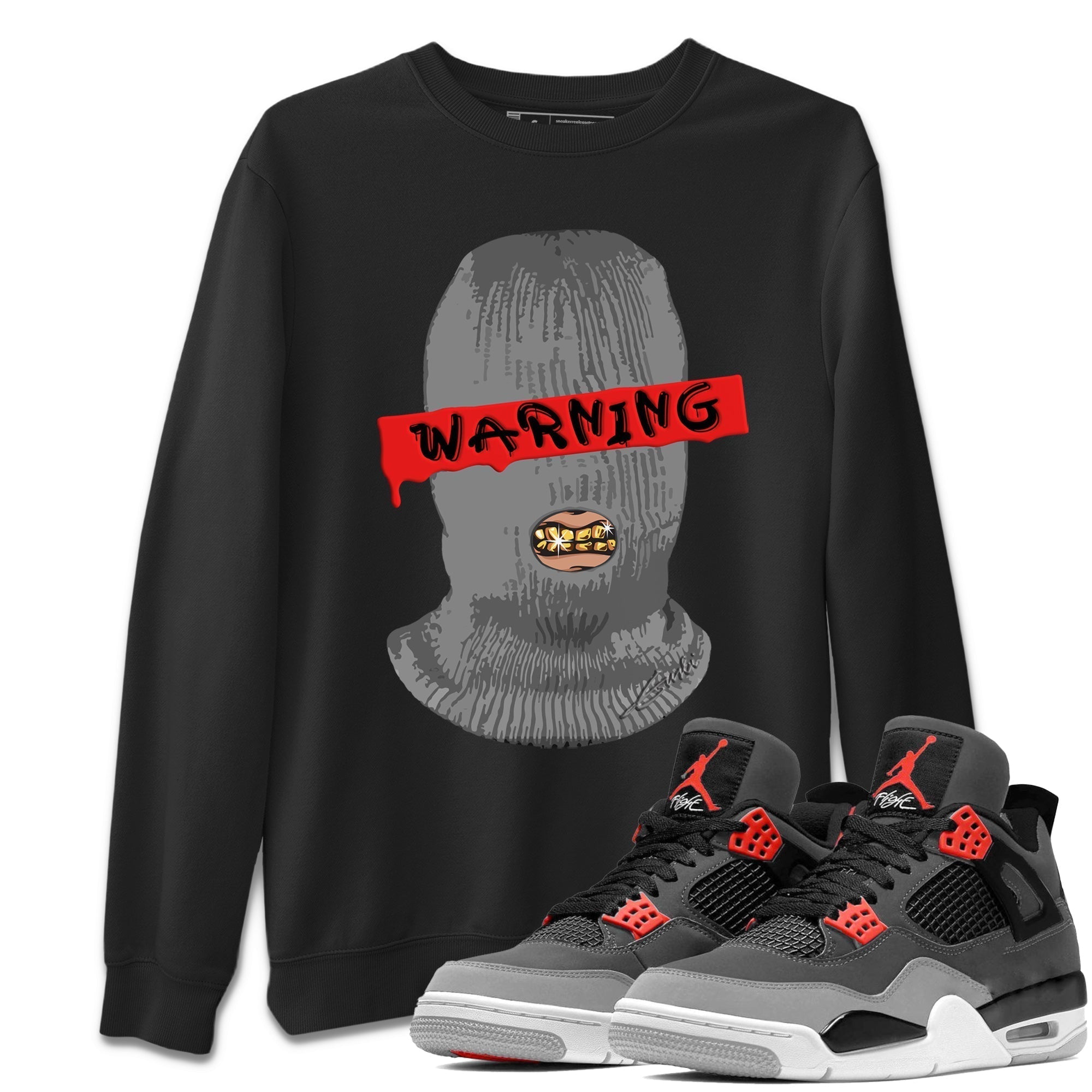Warning Unisex Tops - Air Jordan 4 Infrared