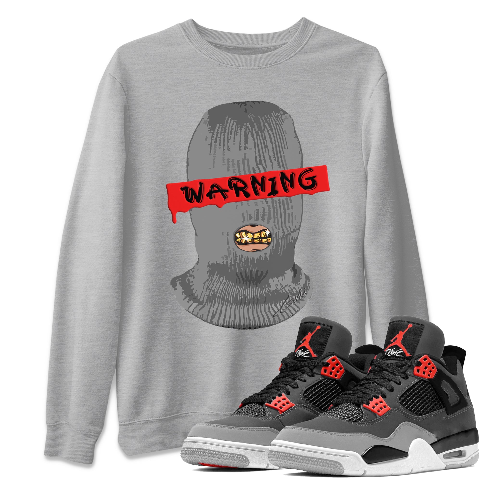 Warning Unisex Tops - Air Jordan 4 Infrared
