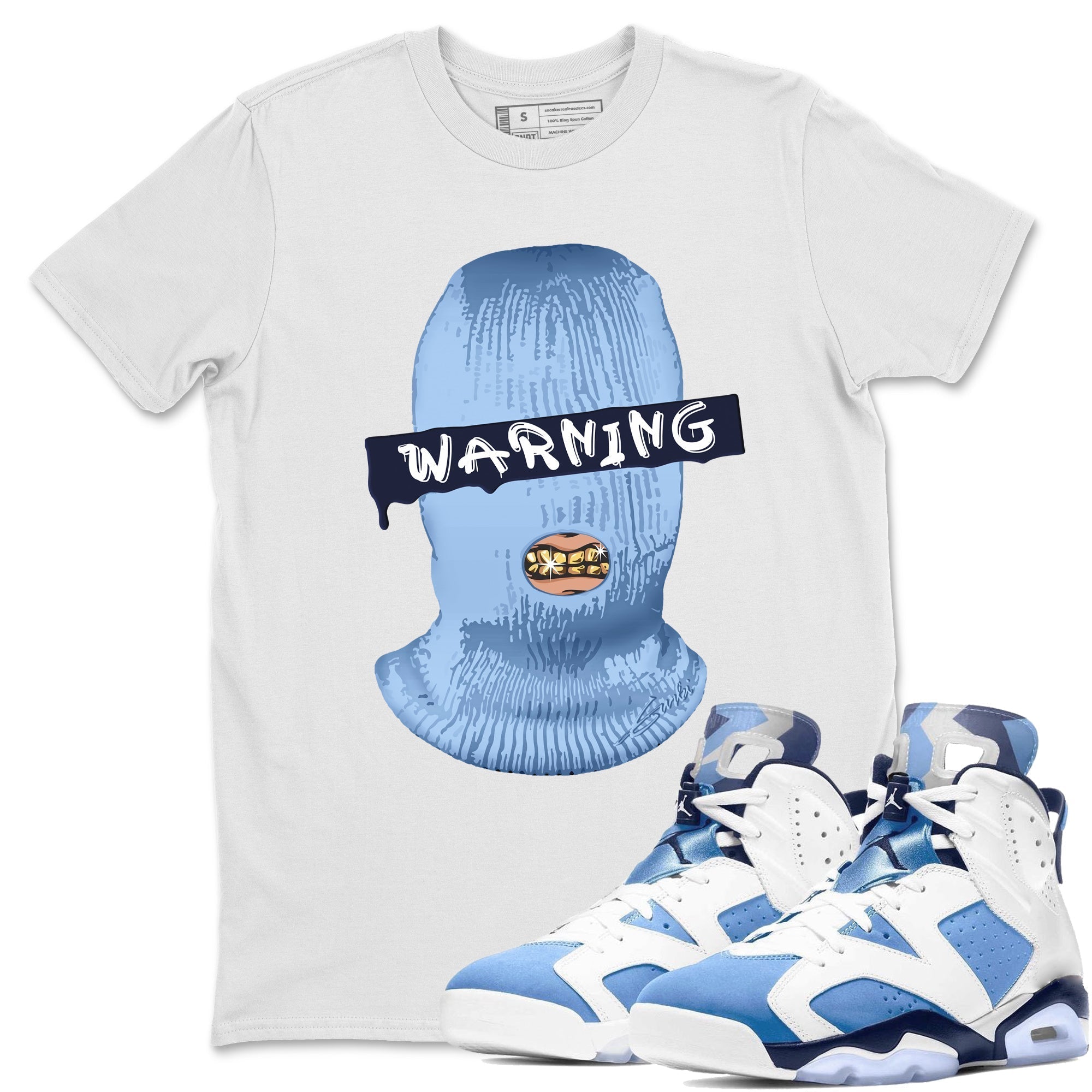 Warning Unisex Tops - Air Jordan 6 UNC