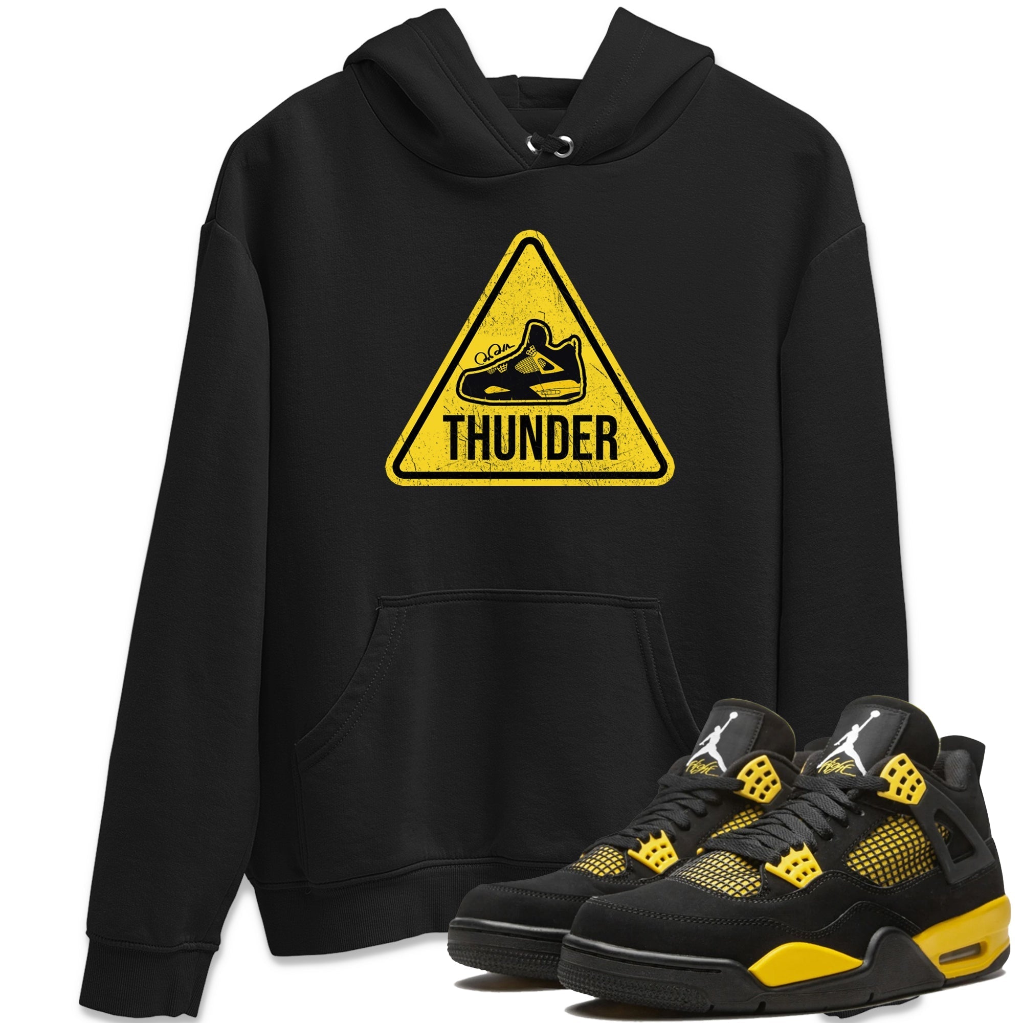 Warning Sign Unisex Tops - Air Jordan 4 Thunder
