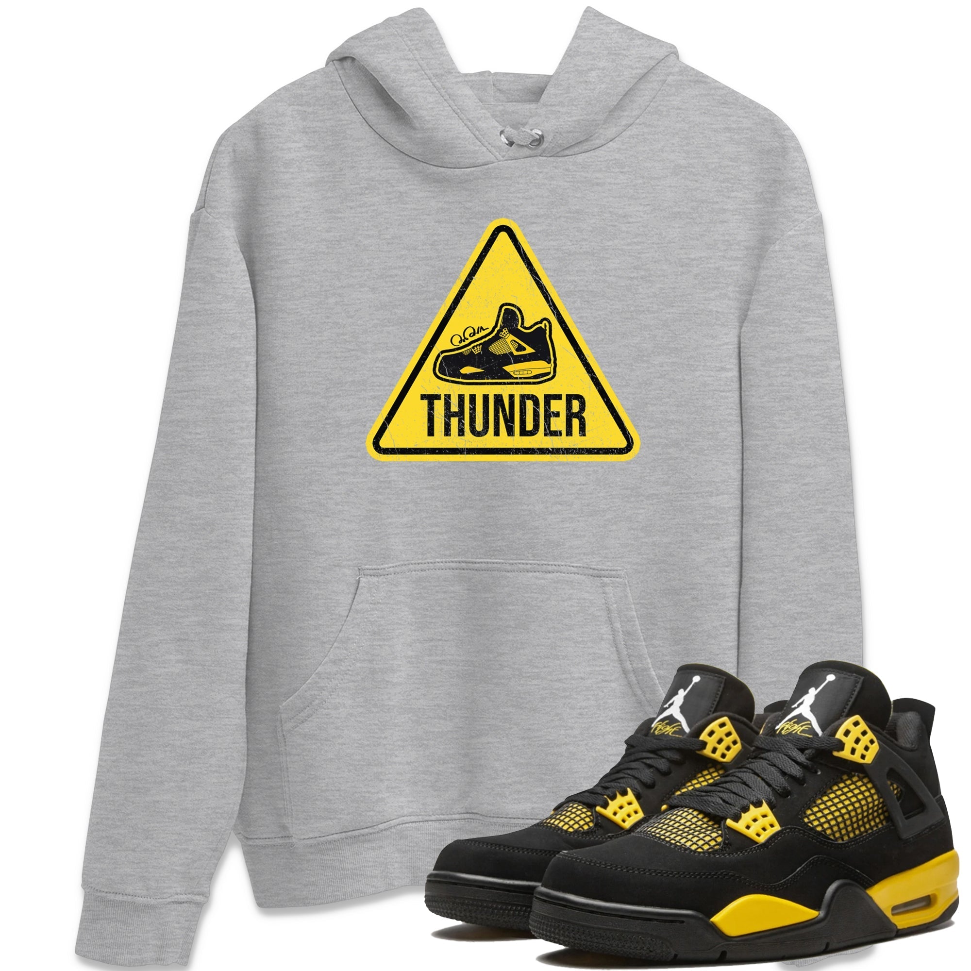 Warning Sign Unisex Tops - Air Jordan 4 Thunder