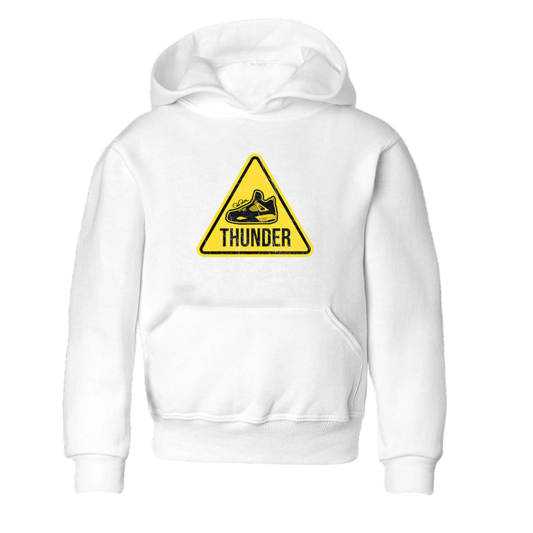 Warning Sign Kids Tops - Air Jordan 4 Thunder