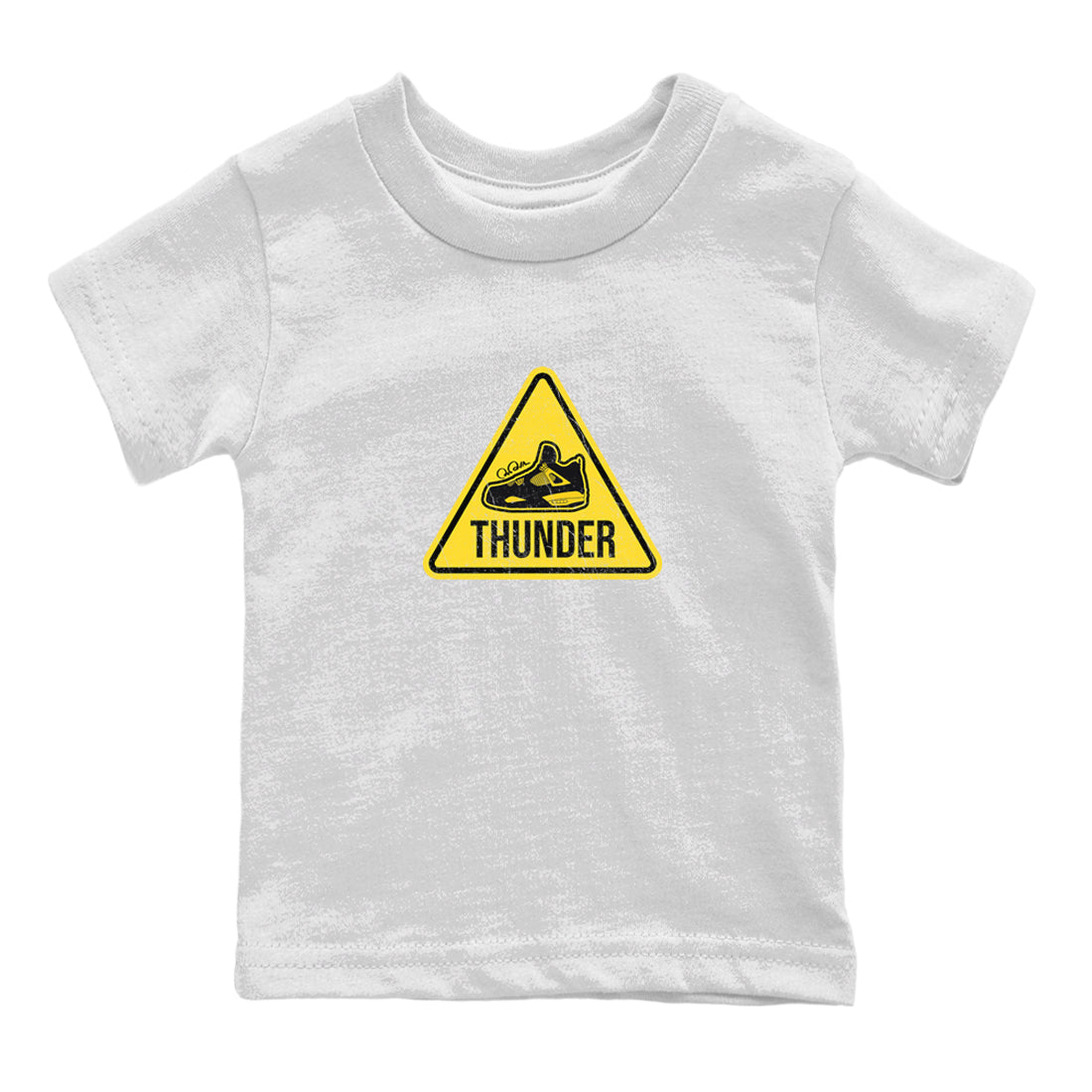 Warning Sign Kids Tops - Air Jordan 4 Thunder