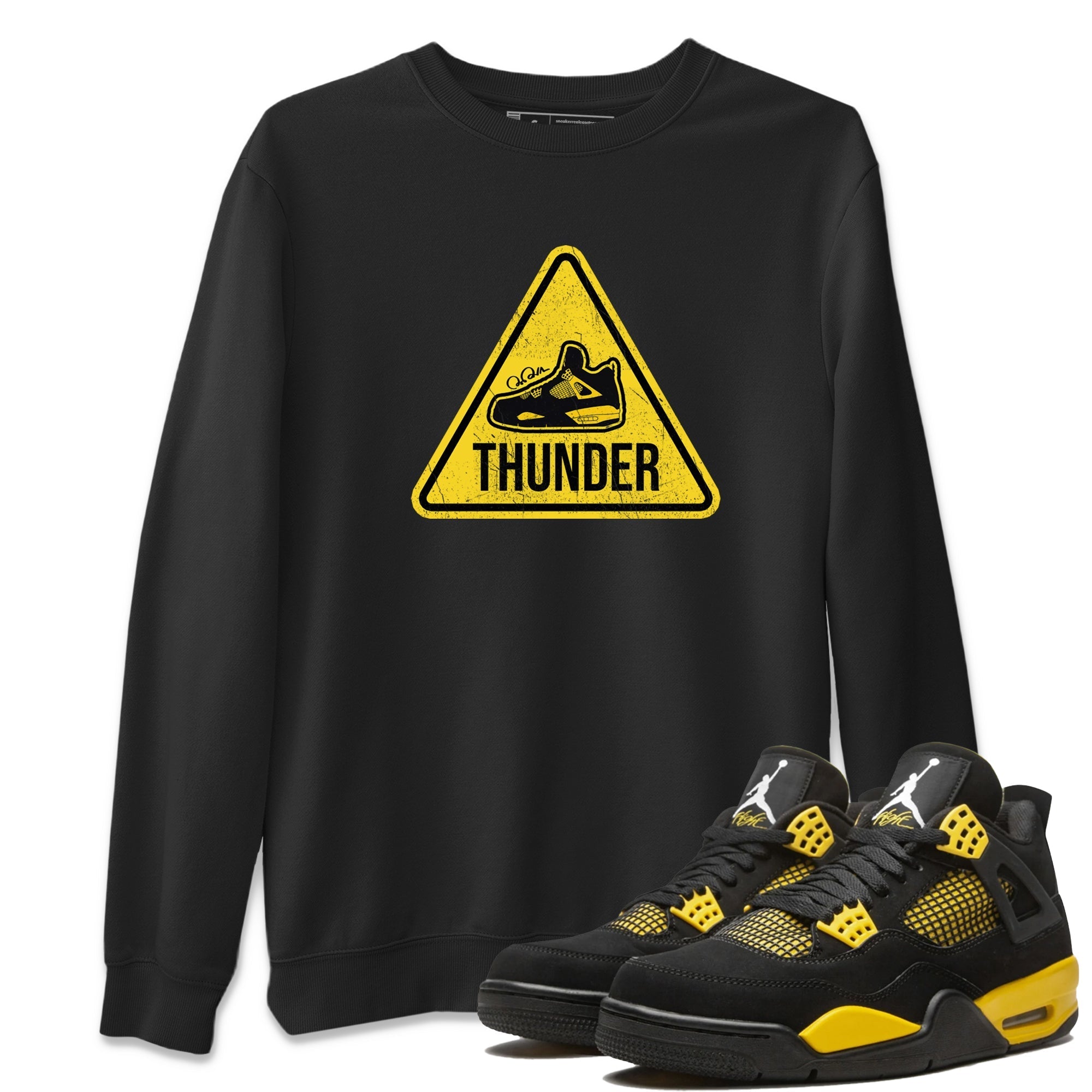 Warning Sign Unisex Tops - Air Jordan 4 Thunder