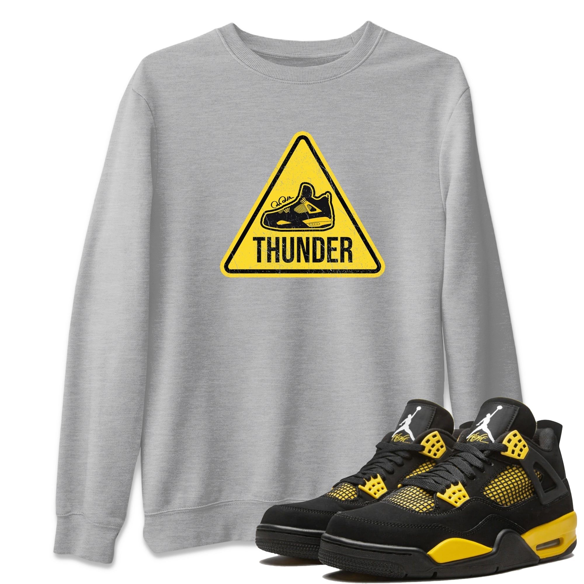 Warning Sign Unisex Tops - Air Jordan 4 Thunder