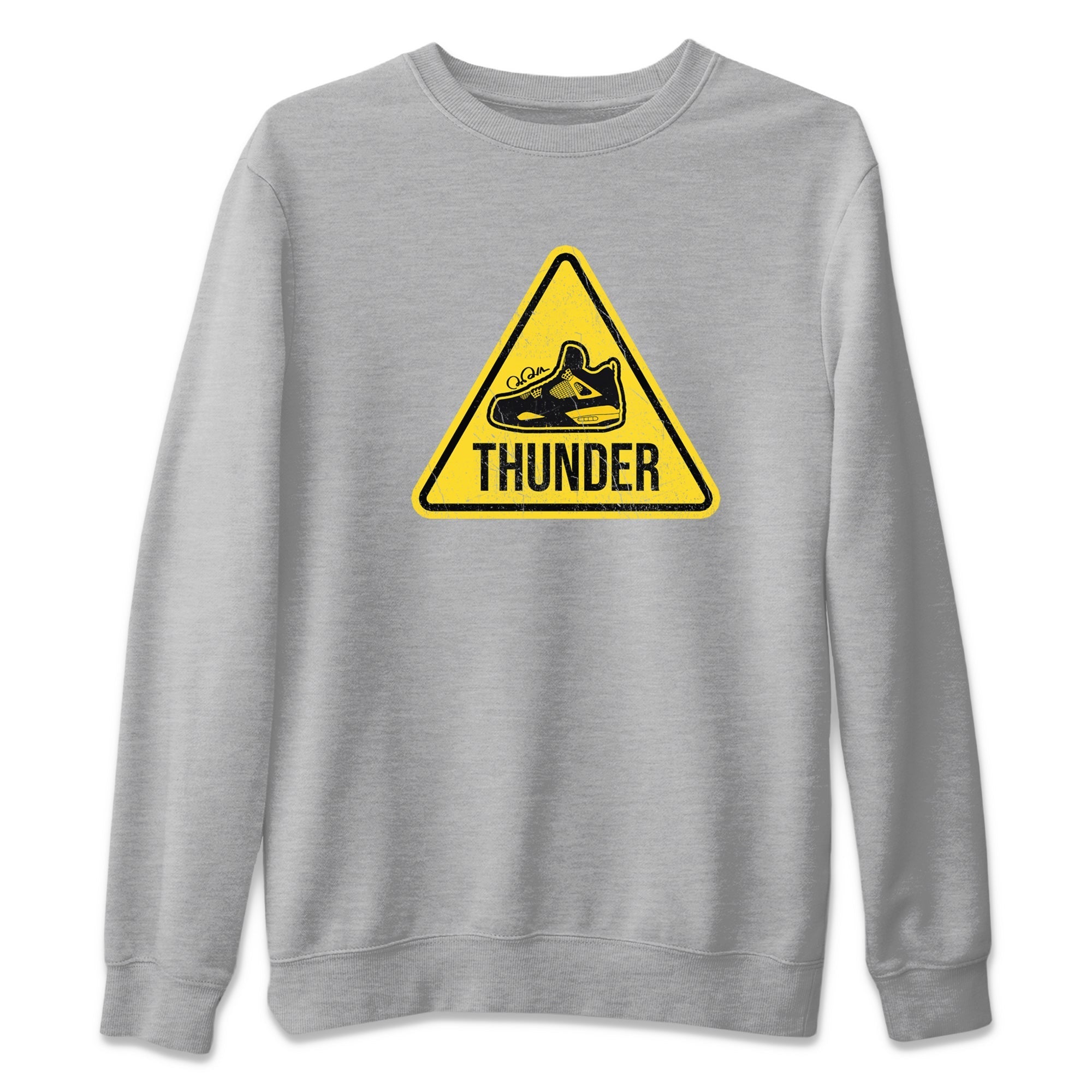 Warning Sign Unisex Tops - Air Jordan 4 Thunder