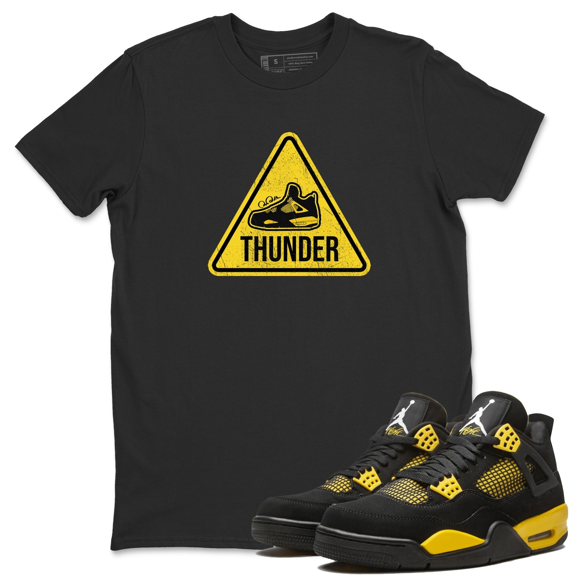 Warning Sign Unisex Tops - Air Jordan 4 Thunder