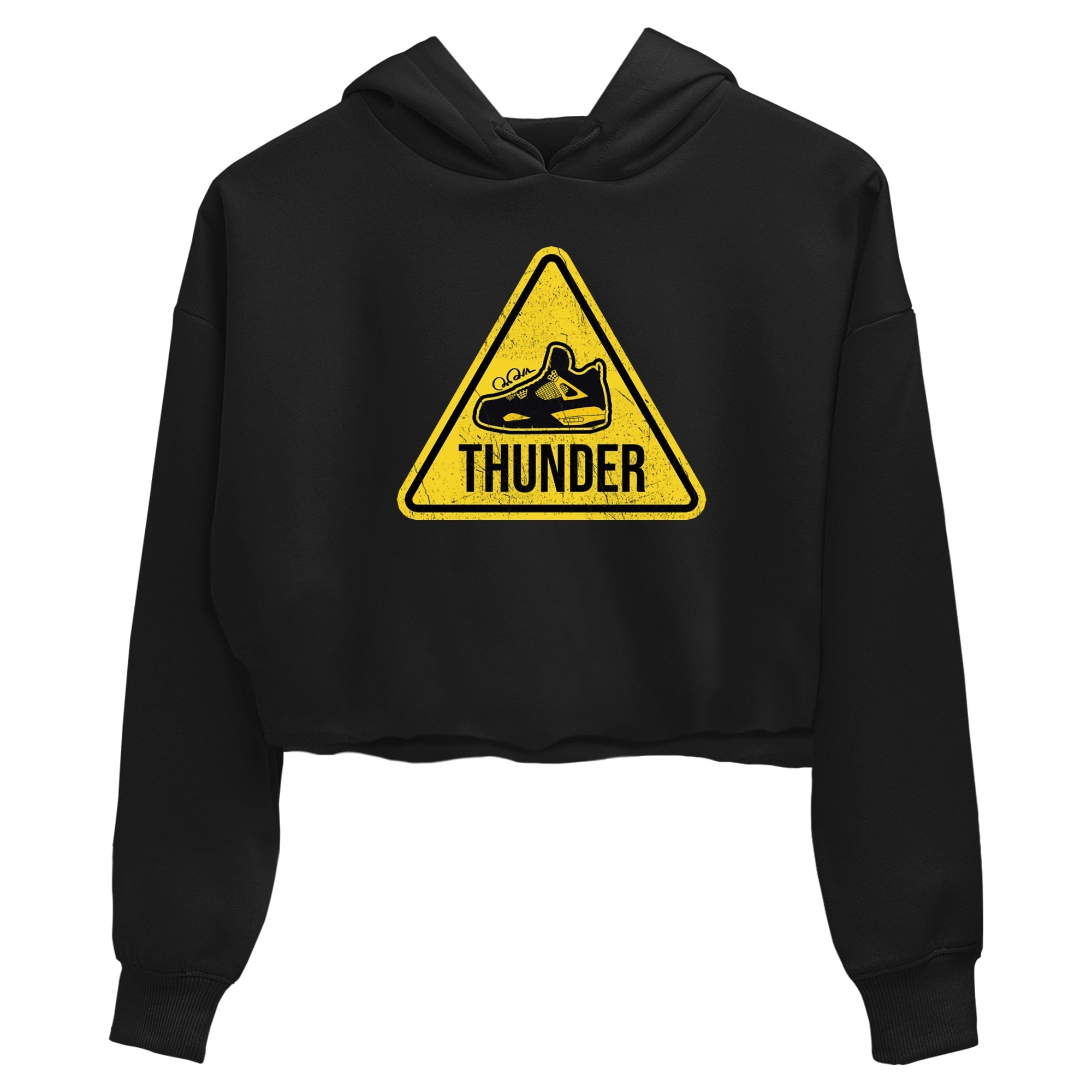 Warning Sign Women's Tops - Air Jordan 4 Thunder