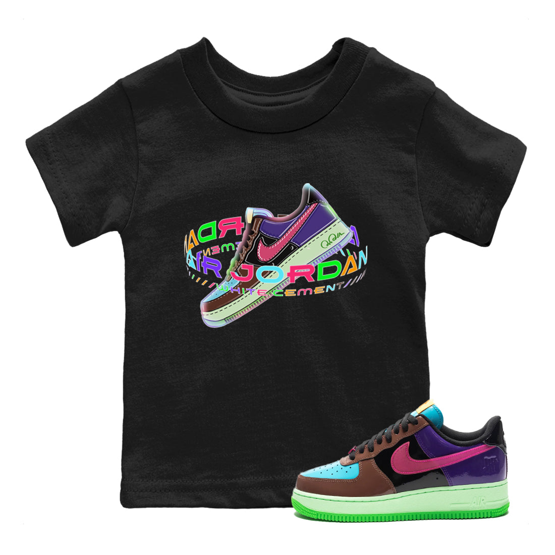 Warping Space Kids Tops - Air Force 1 Undefeated Fauna Brown