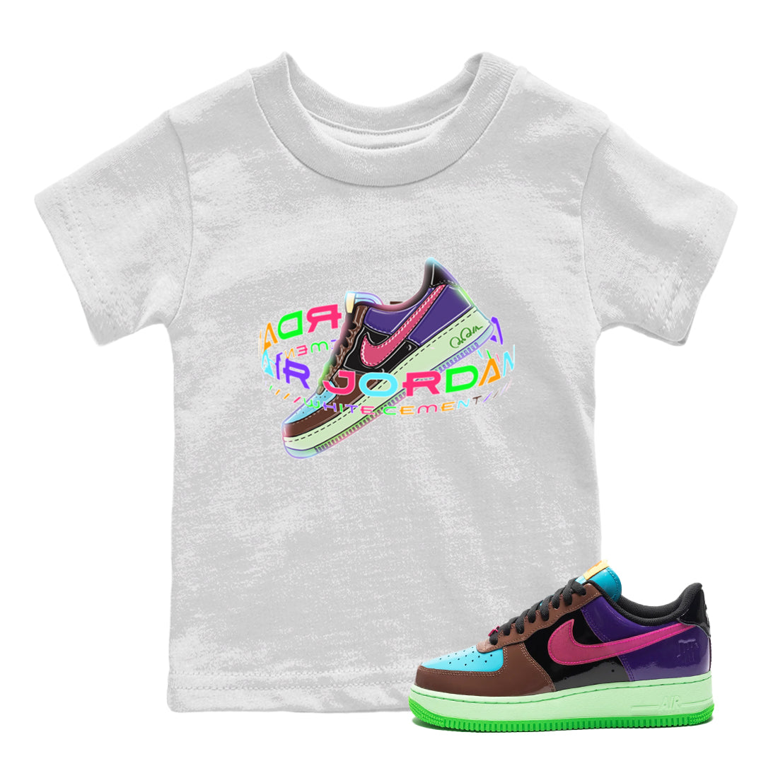 Warping Space Kids Tops - Air Force 1 Undefeated Fauna Brown