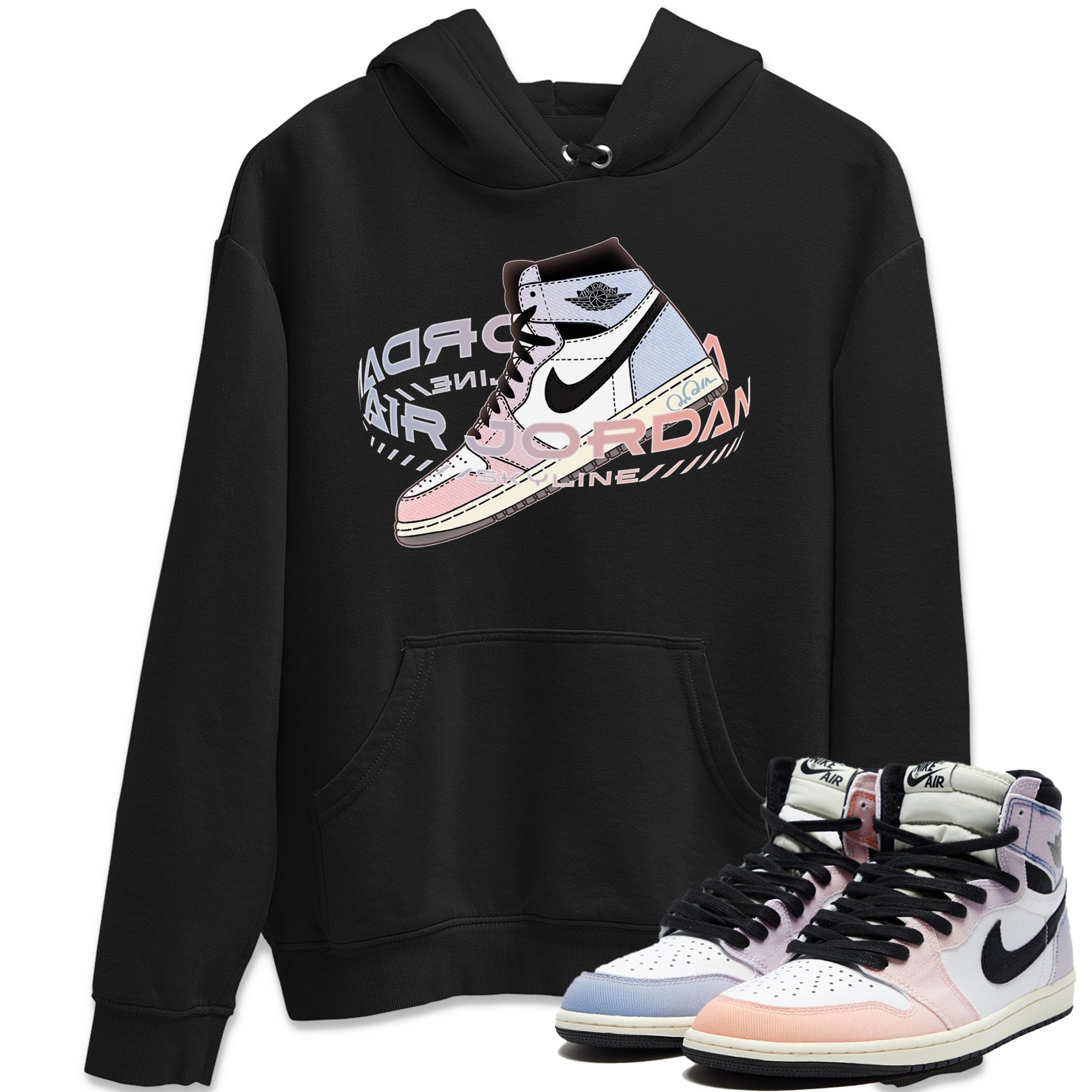 Warping Space Unisex Tops - Air Jordan 1 Skyline