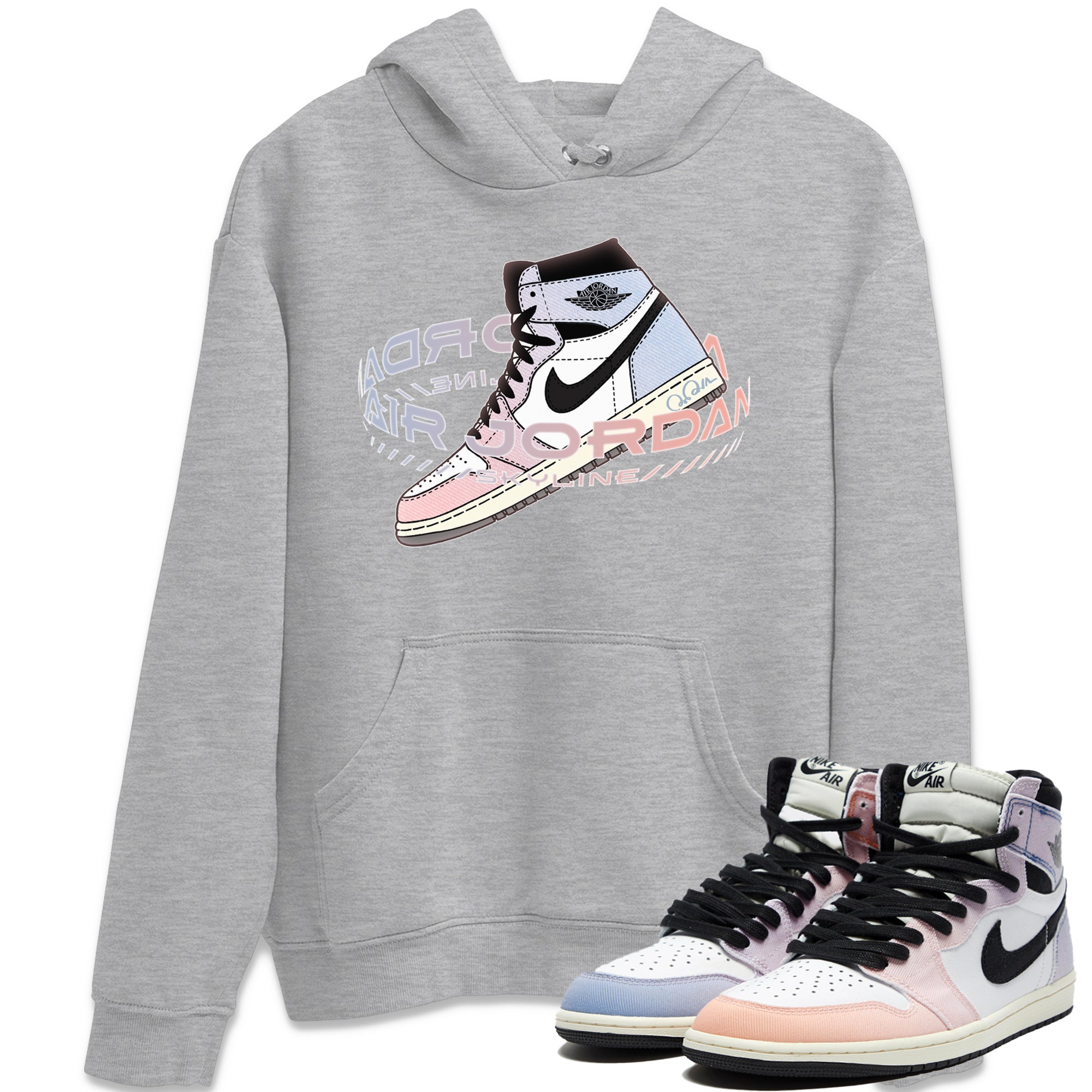 Warping Space Unisex Tops - Air Jordan 1 Skyline