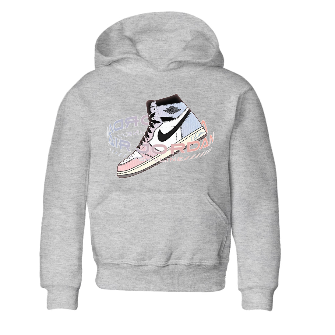 Warping Space Kids Tops - Air Jordan 1 Skyline