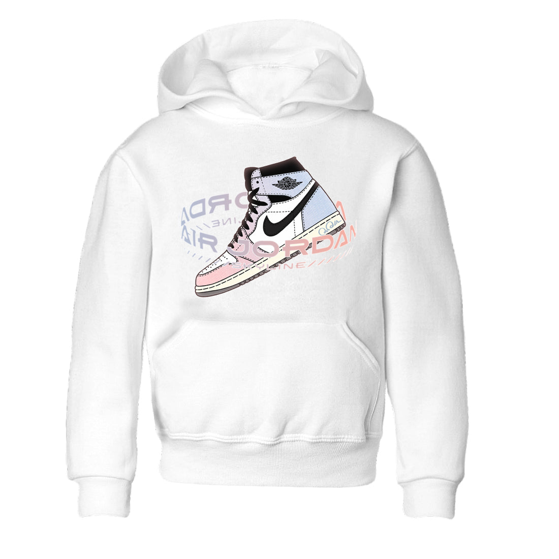 Warping Space Kids Tops - Air Jordan 1 Skyline