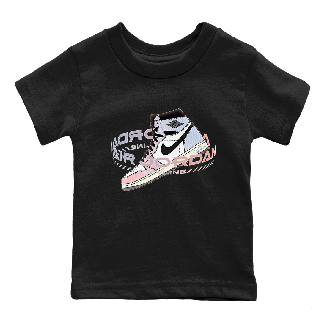 Warping Space Kids Tops - Air Jordan 1 Skyline
