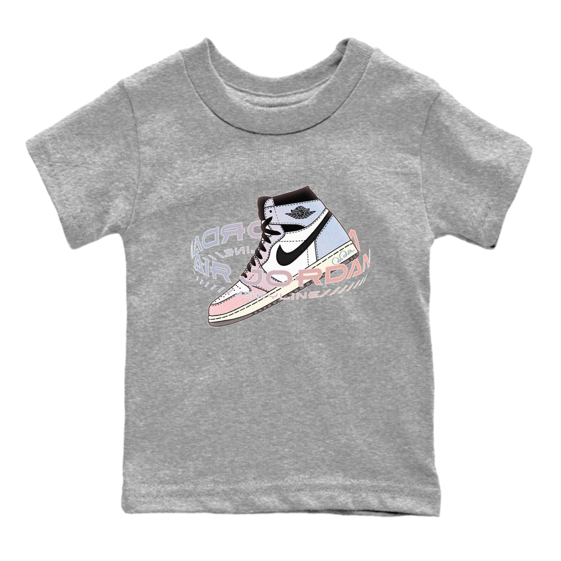 Warping Space Kids Tops - Air Jordan 1 Skyline