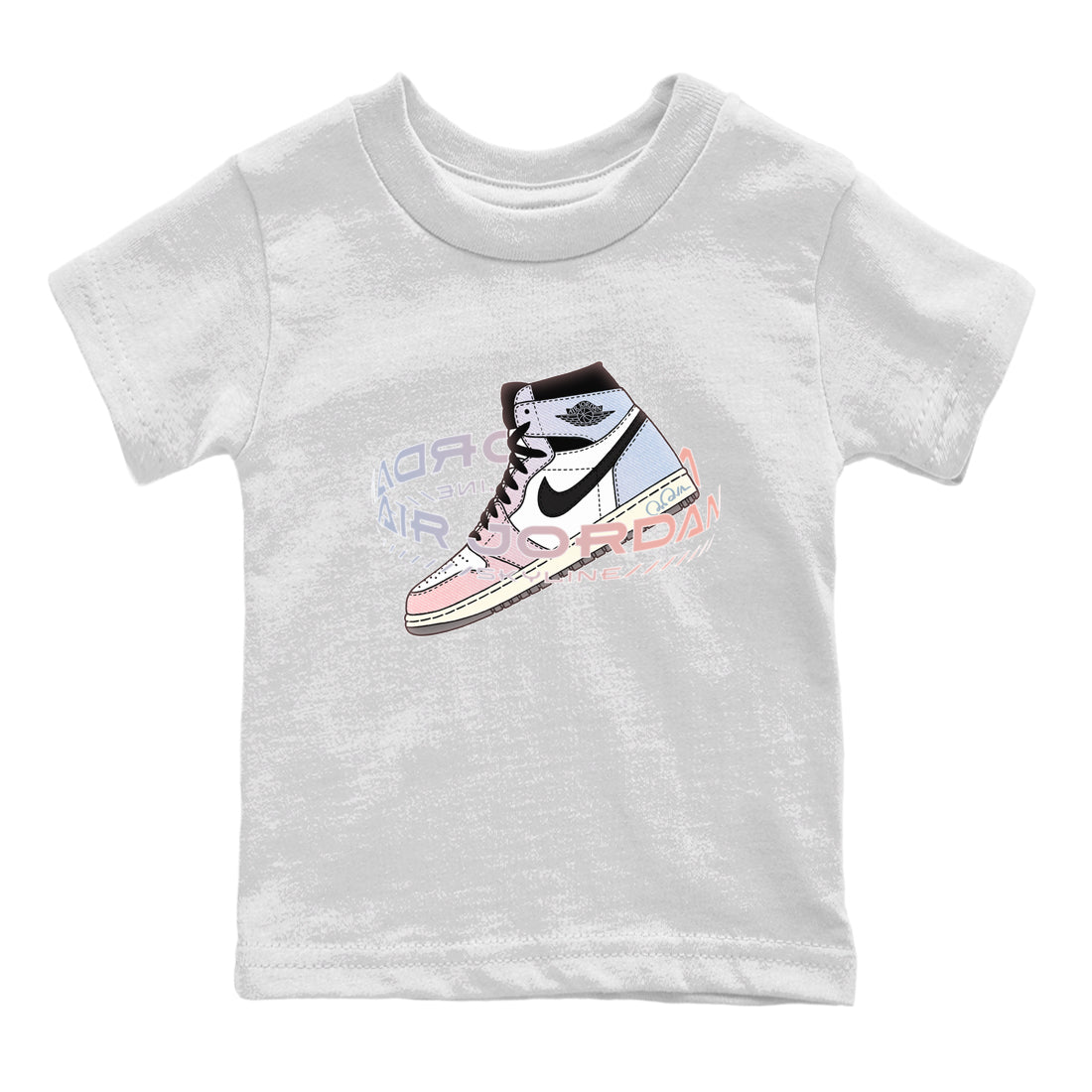 Warping Space Kids Tops - Air Jordan 1 Skyline