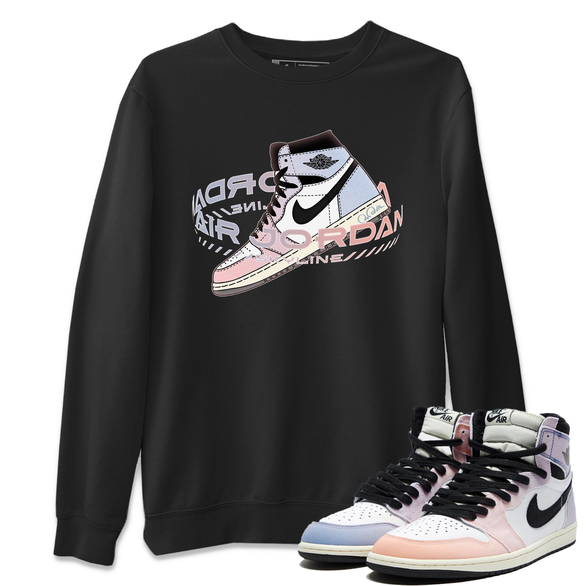 Warping Space Unisex Tops - Air Jordan 1 Skyline