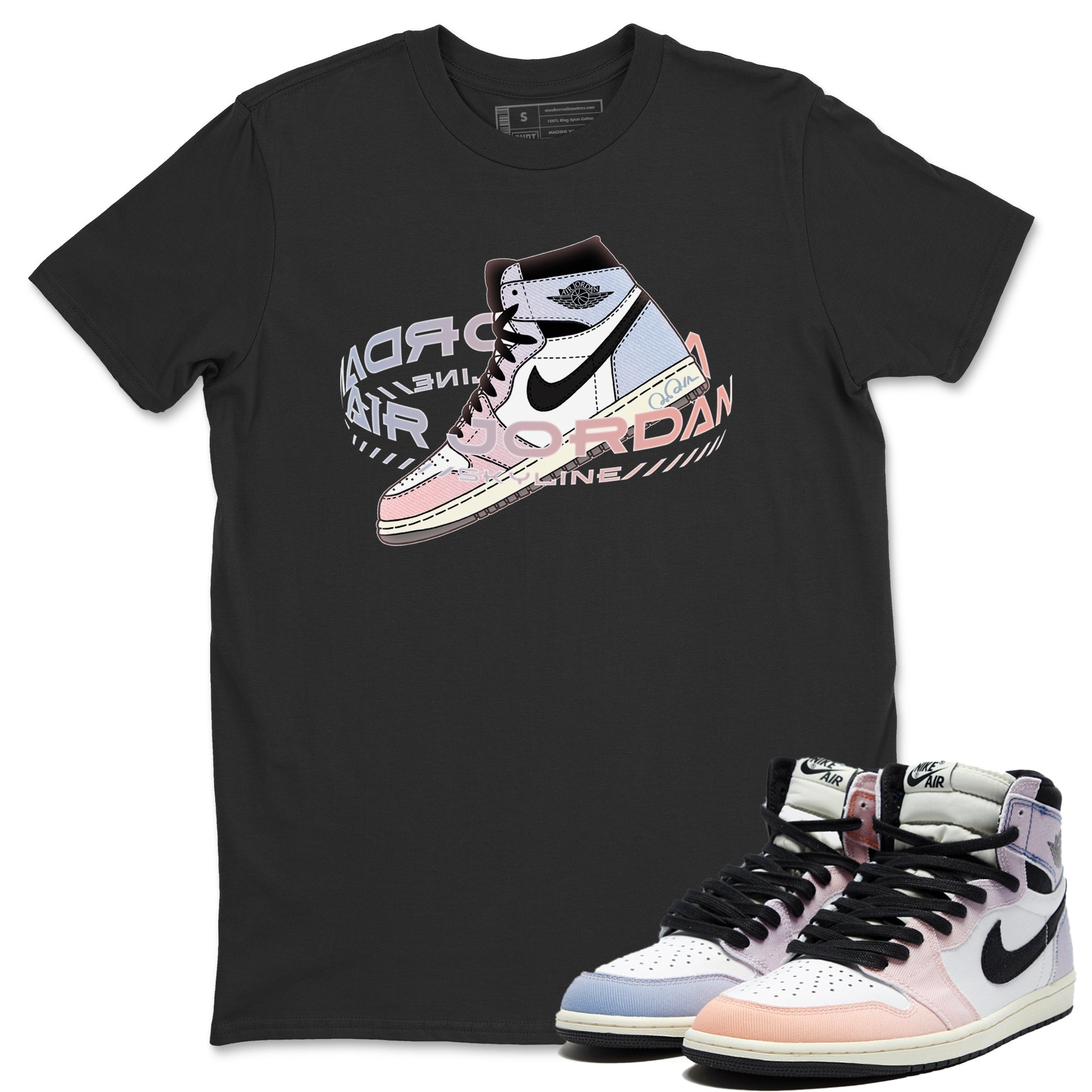 Warping Space Unisex Tops - Air Jordan 1 Skyline