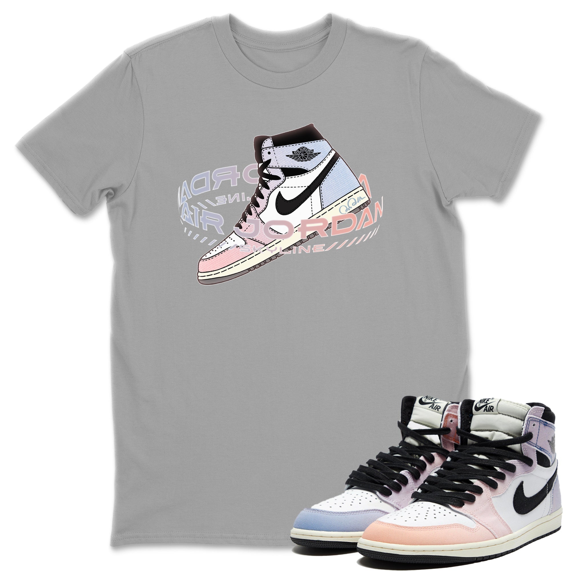 Warping Space Unisex Tops - Air Jordan 1 Skyline
