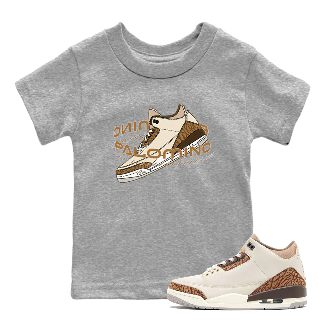 Warping Space Kids Tops - Air Jordan 3 Palomino
