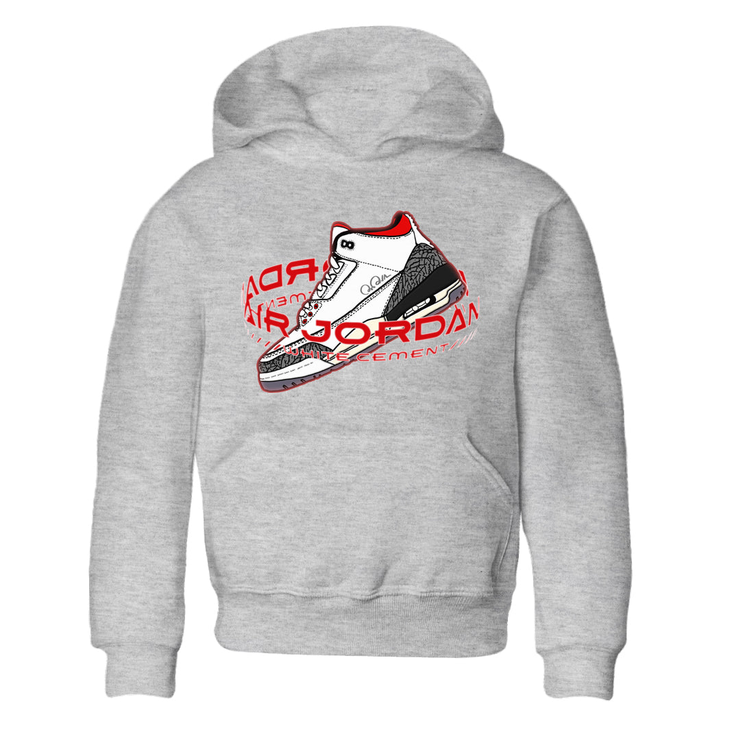 Warping Space Kids Tops - Air Jordan 3 White Cement