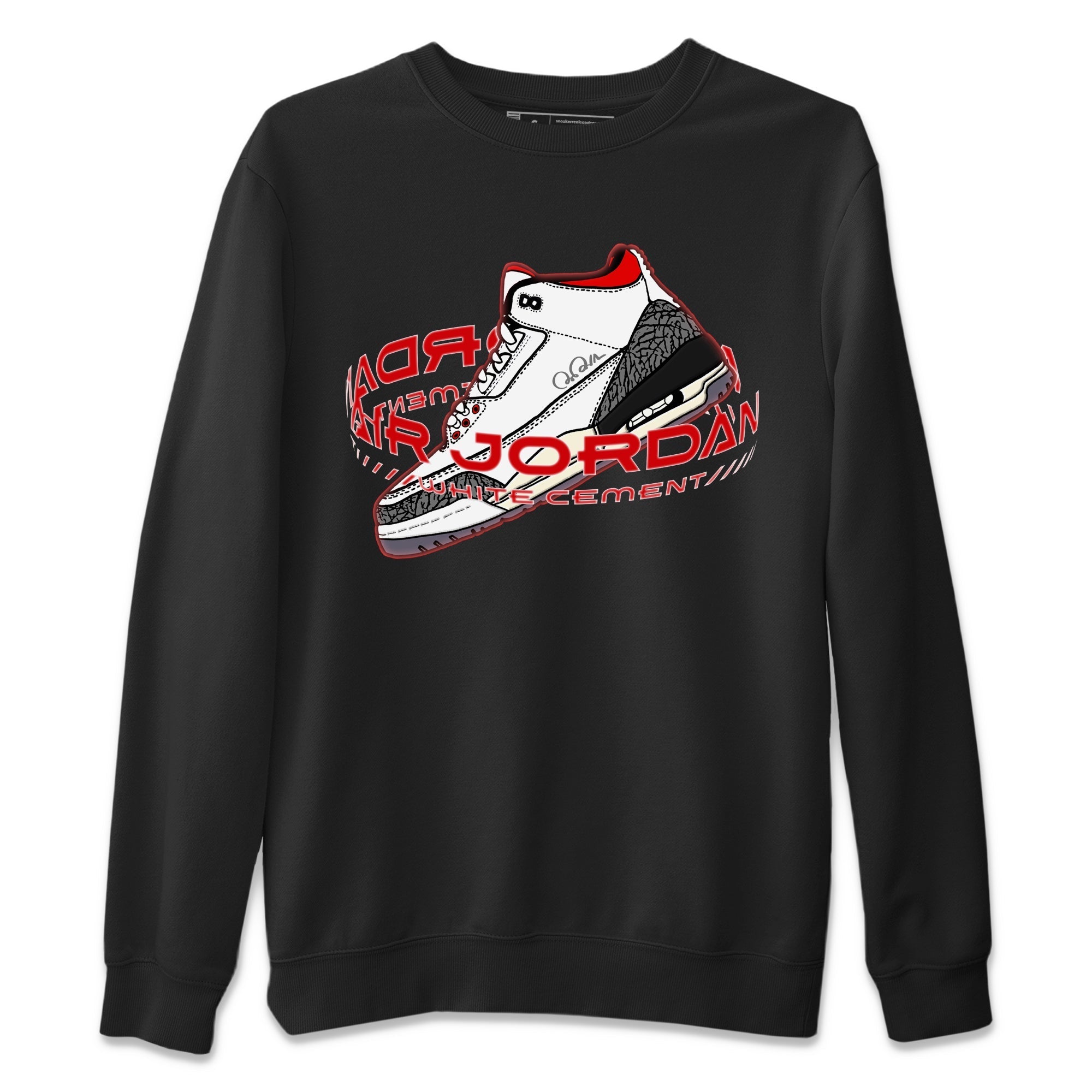 Warping Space Unisex Tops - Air Jordan 3 White Cement