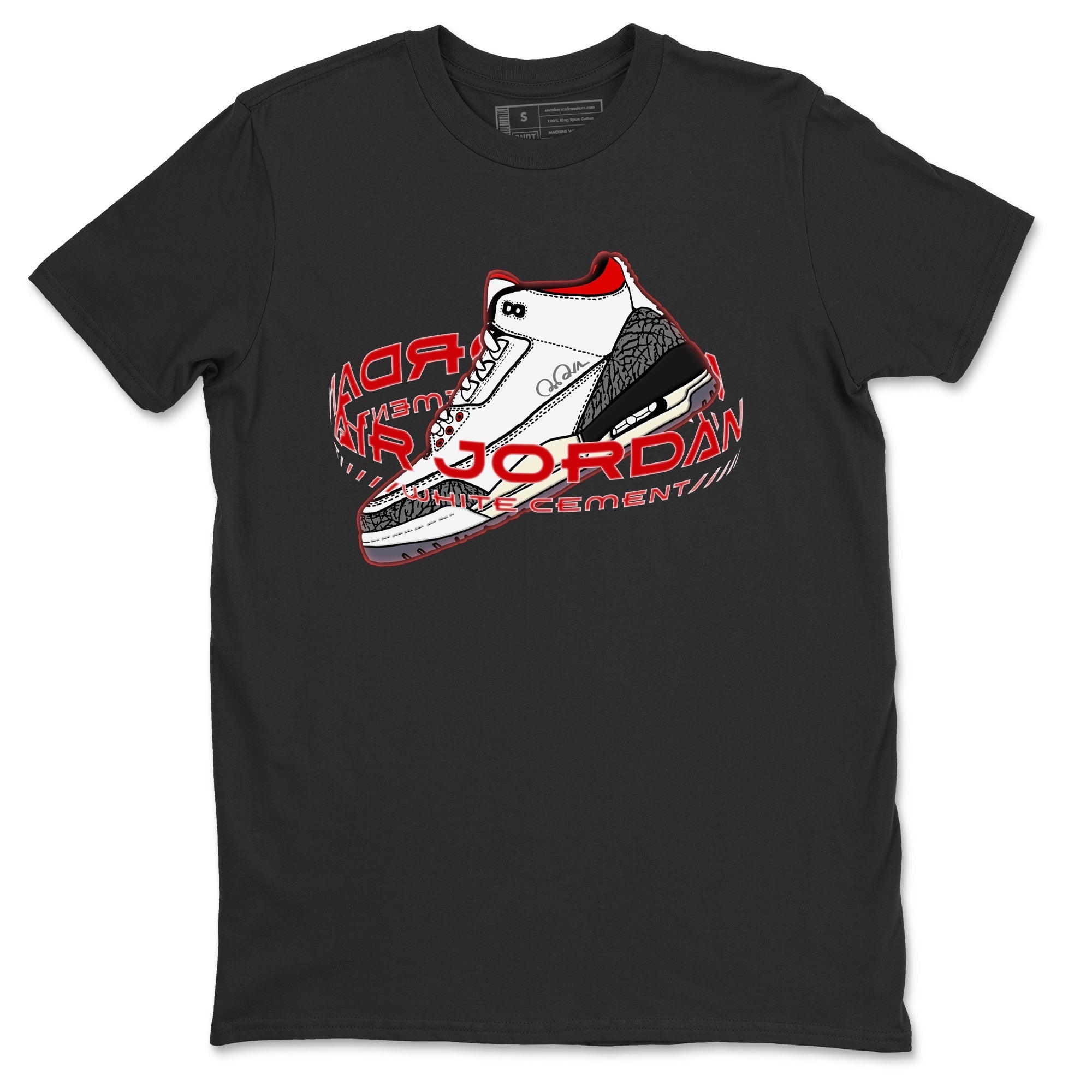 Warping Space Unisex Tops - Air Jordan 3 White Cement